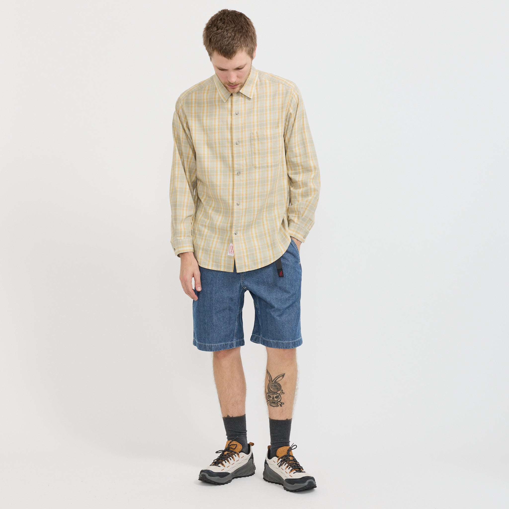 Gramicci | Japanese Chambray Short Blue | Maplestore
