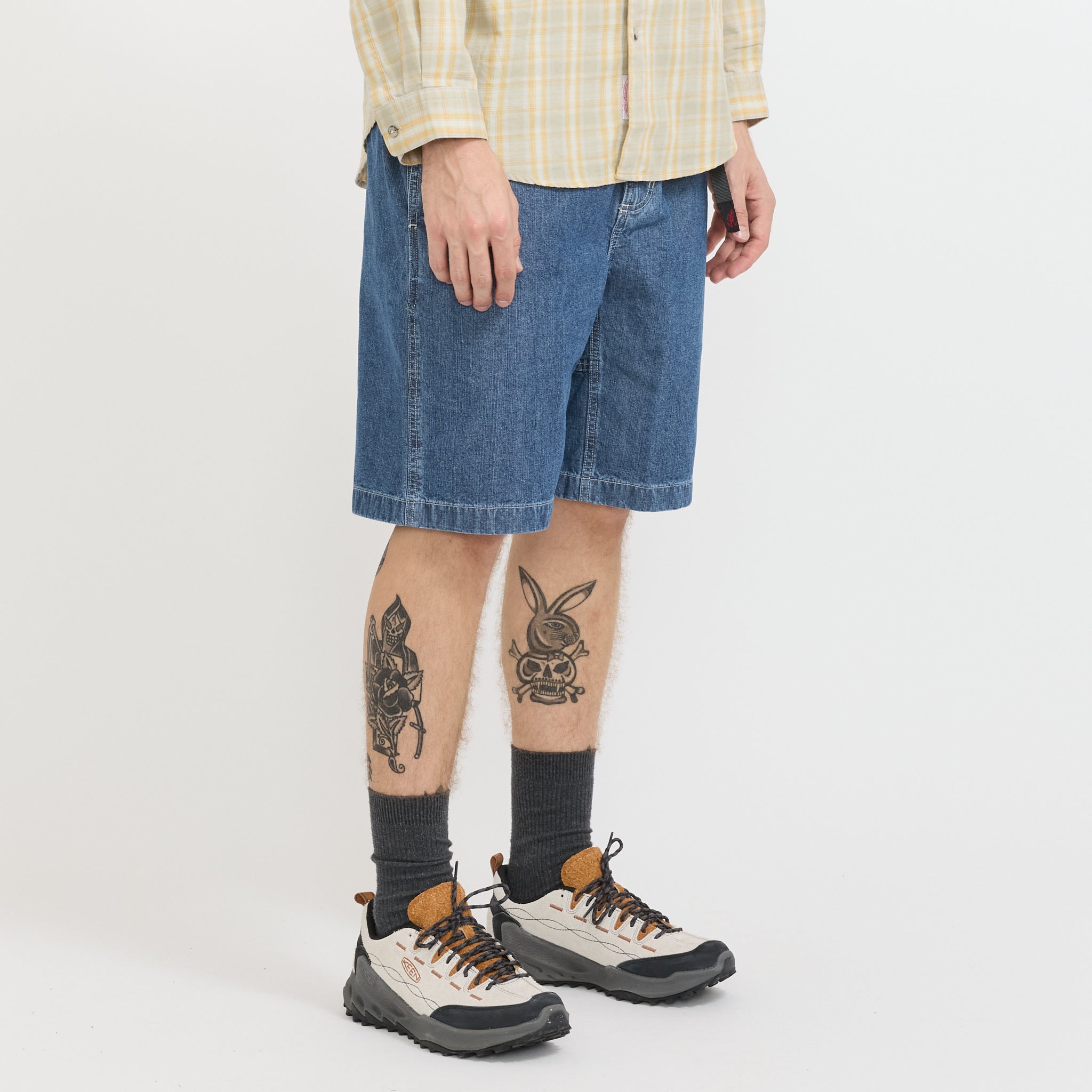 Gramicci | Japanese Chambray Short Blue | Maplestore