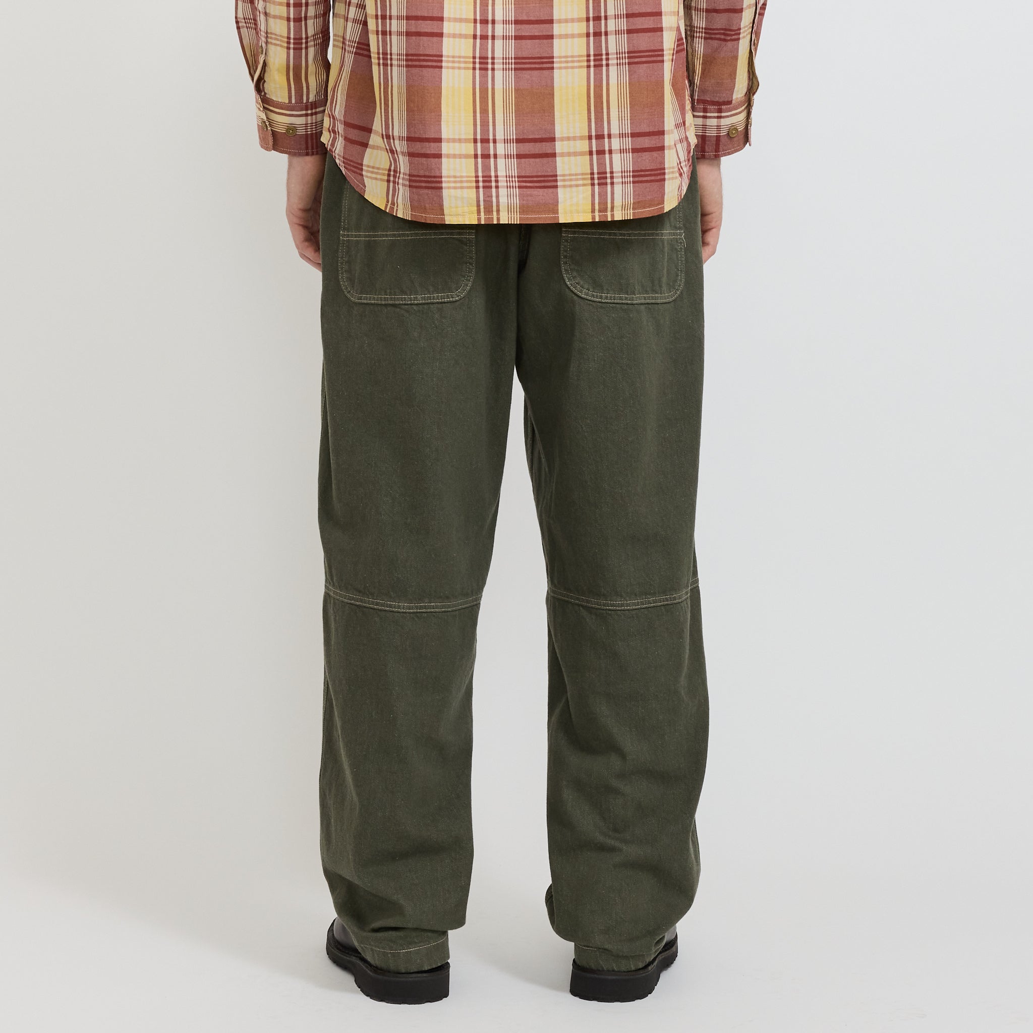 Japanese Slub Denim Pant Dark Sage