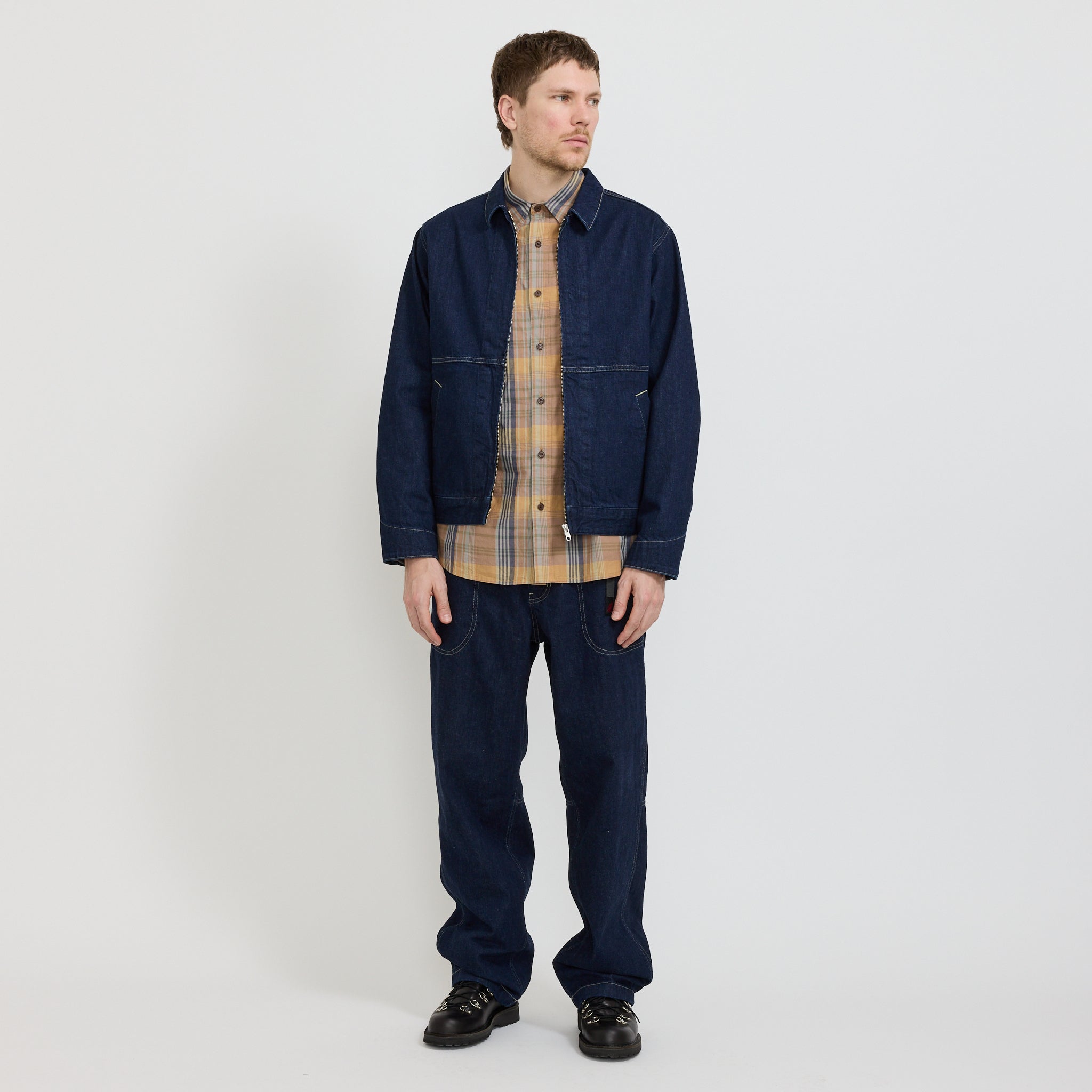 Japanese Slub Denim Jacket Indigo