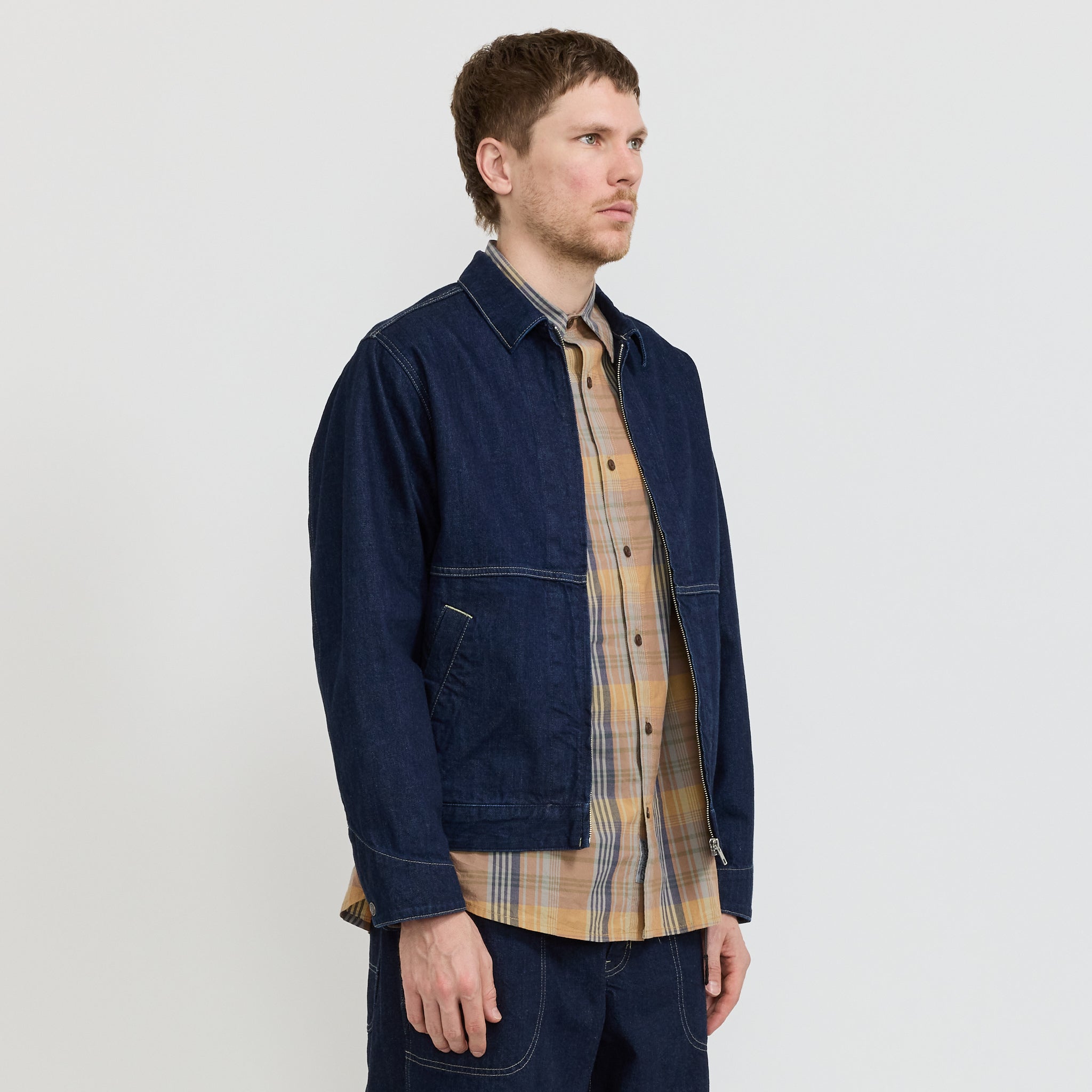 Japanese Slub Denim Jacket Indigo