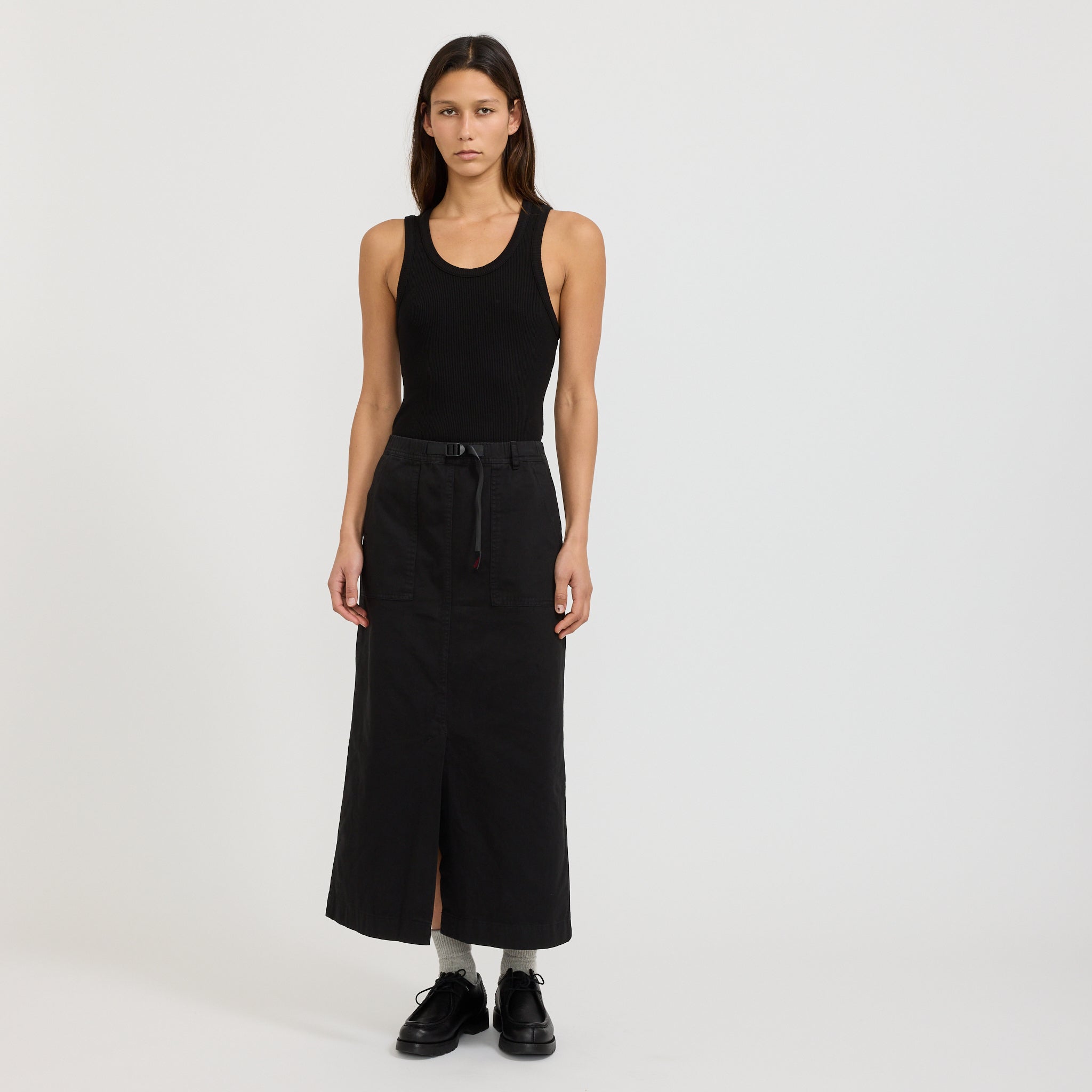 Gramicci | Long Baker Skirt Black | Maplestore