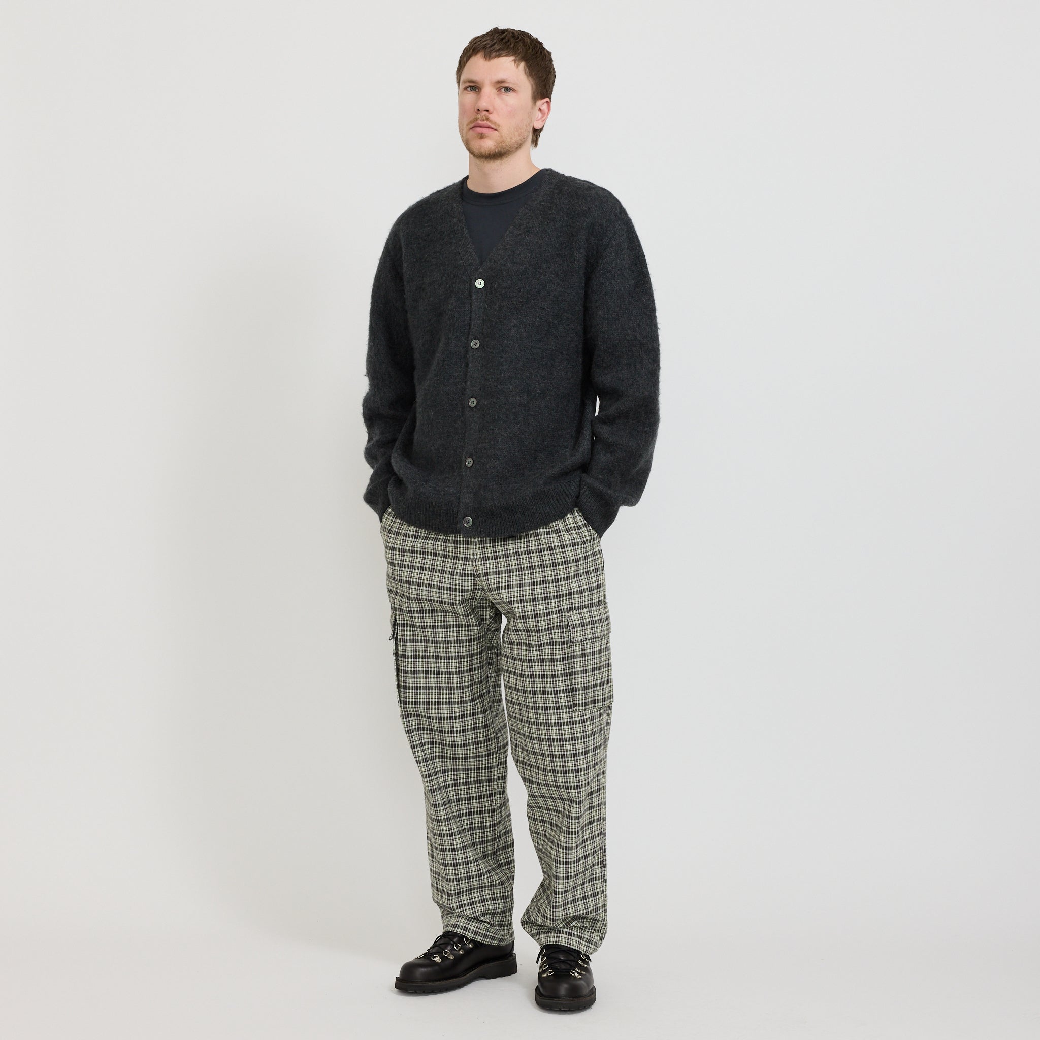 Gramicci Mohair Cardigan Charcoal