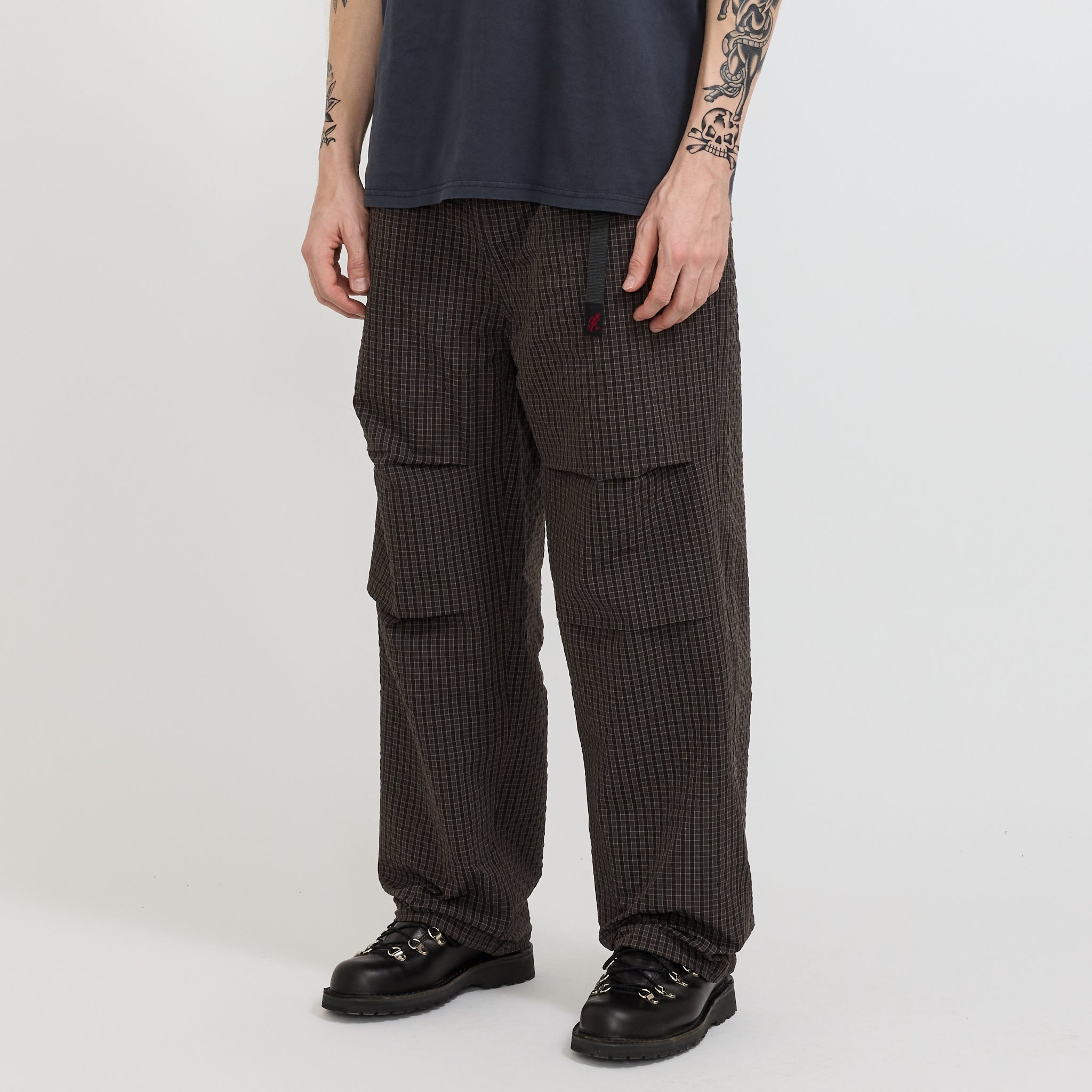 Northside Plaid Pant Deep Brown