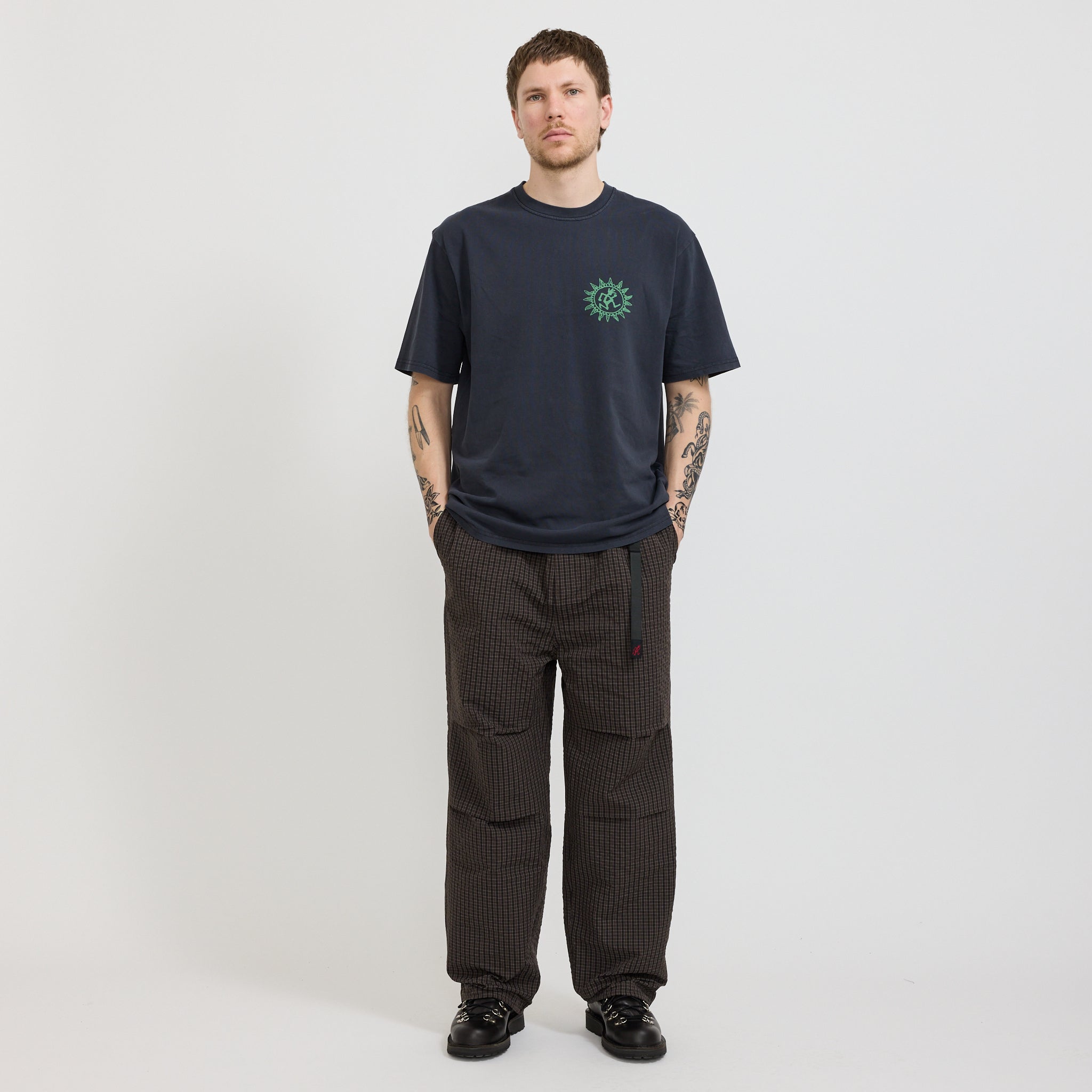 Northside Plaid Pant Deep Brown