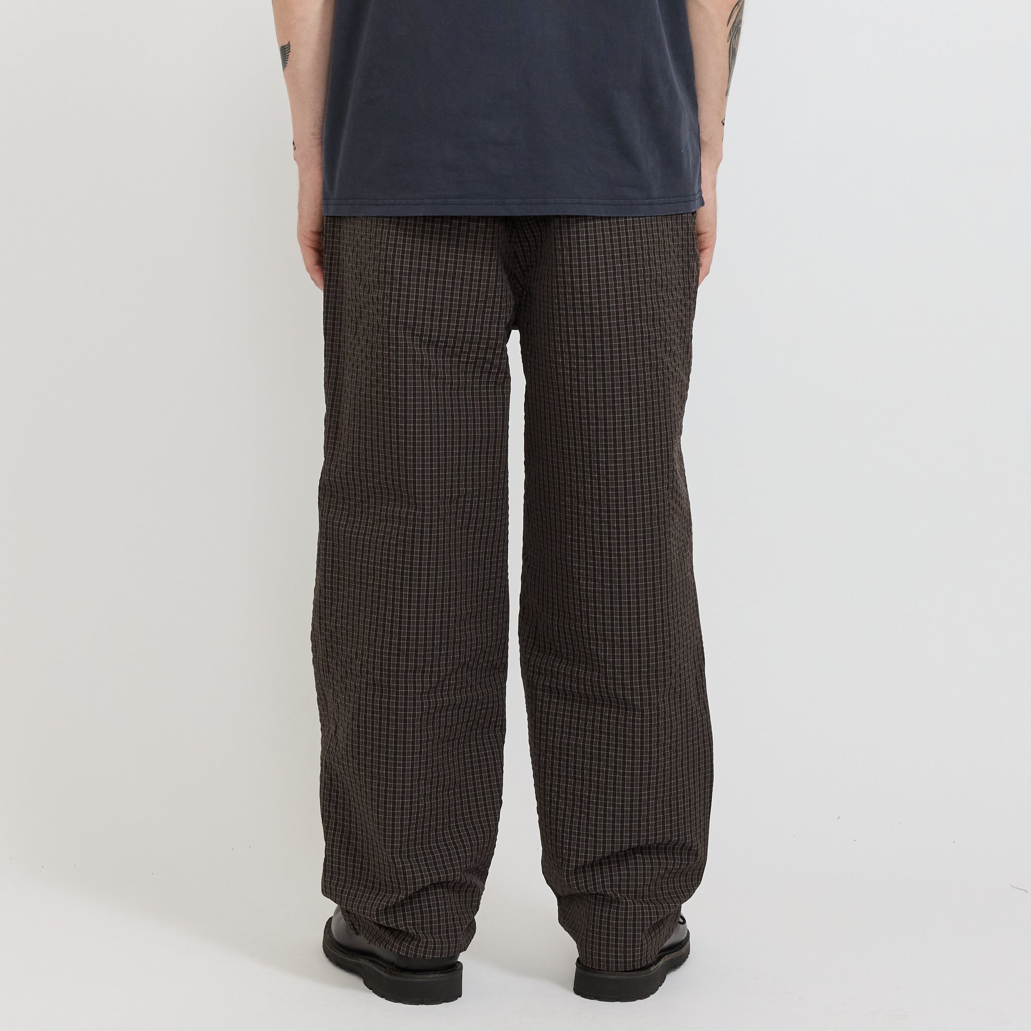 Northside Plaid Pant Deep Brown