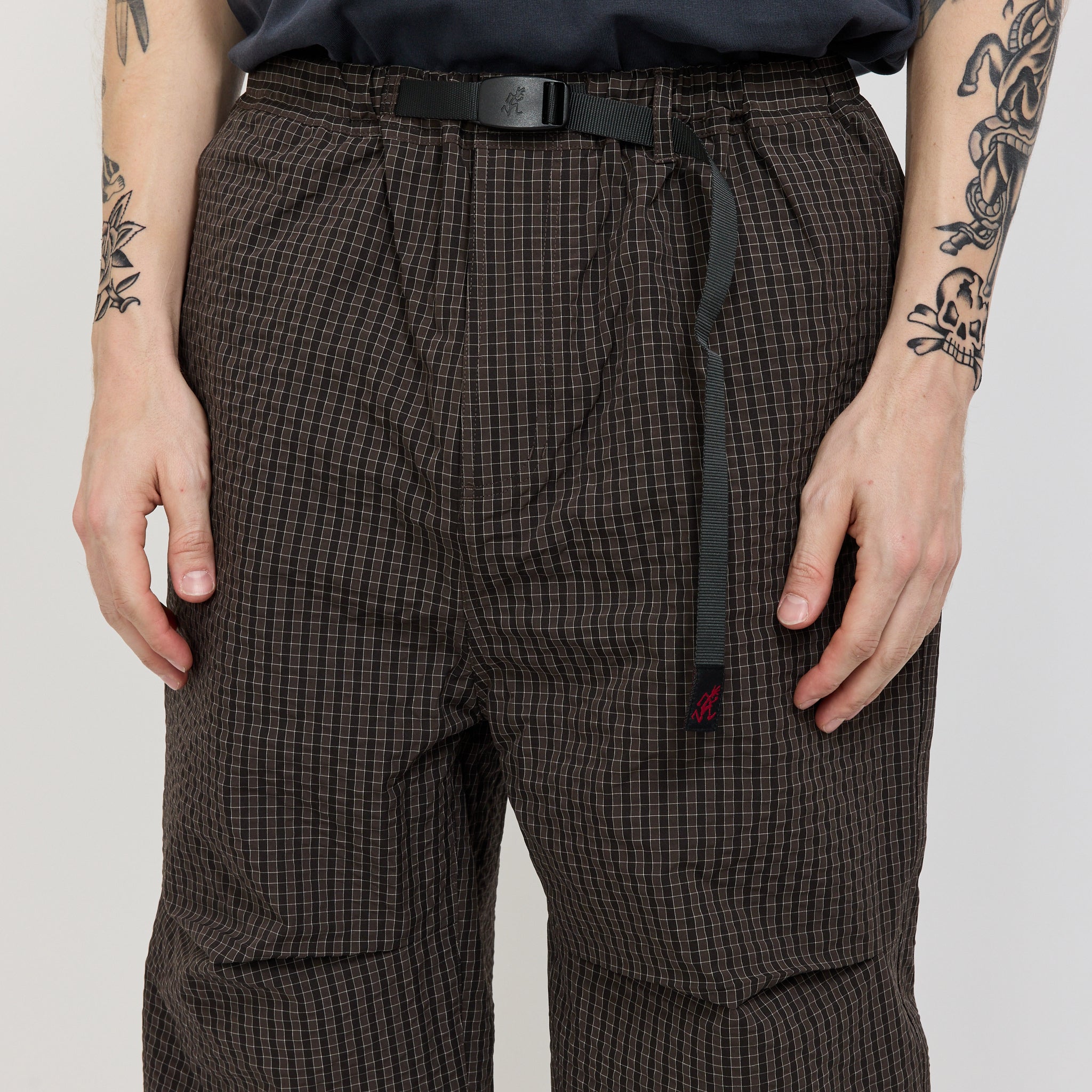 Northside Plaid Pant Deep Brown