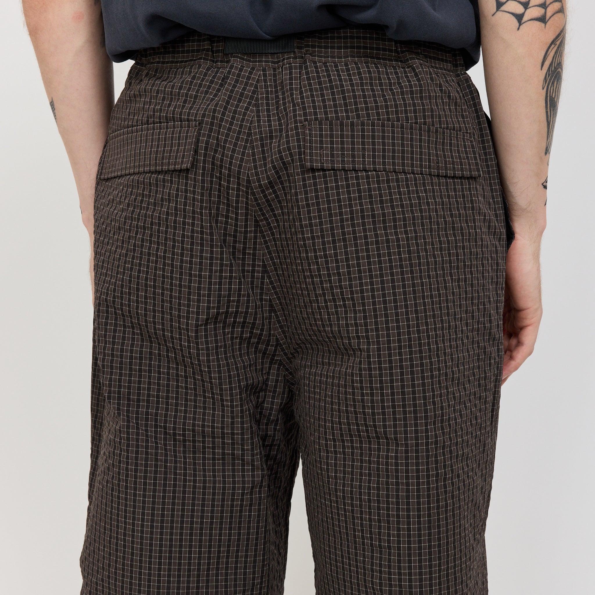 Northside Plaid Pant Deep Brown