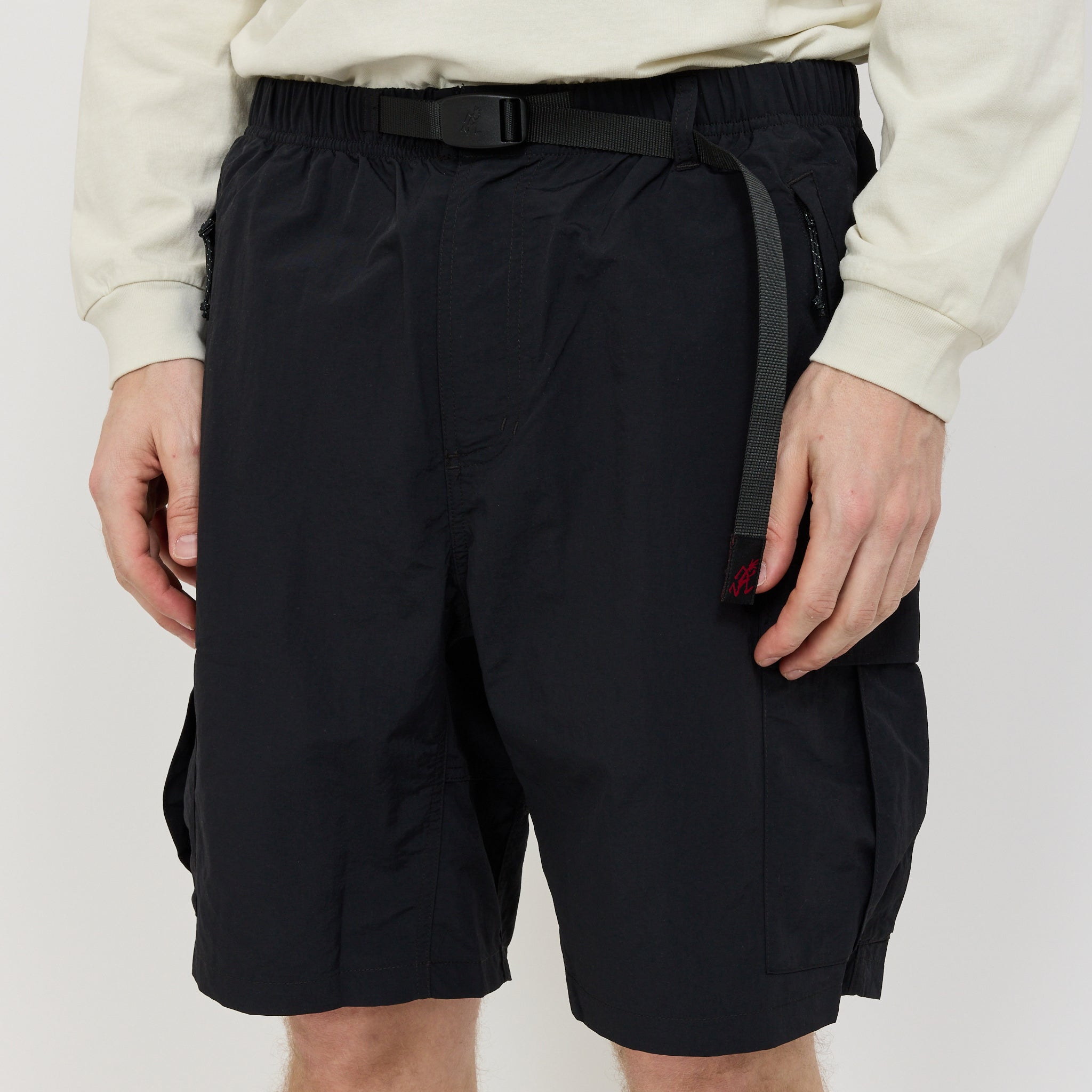 Nylon Explorer Cargo Short Black