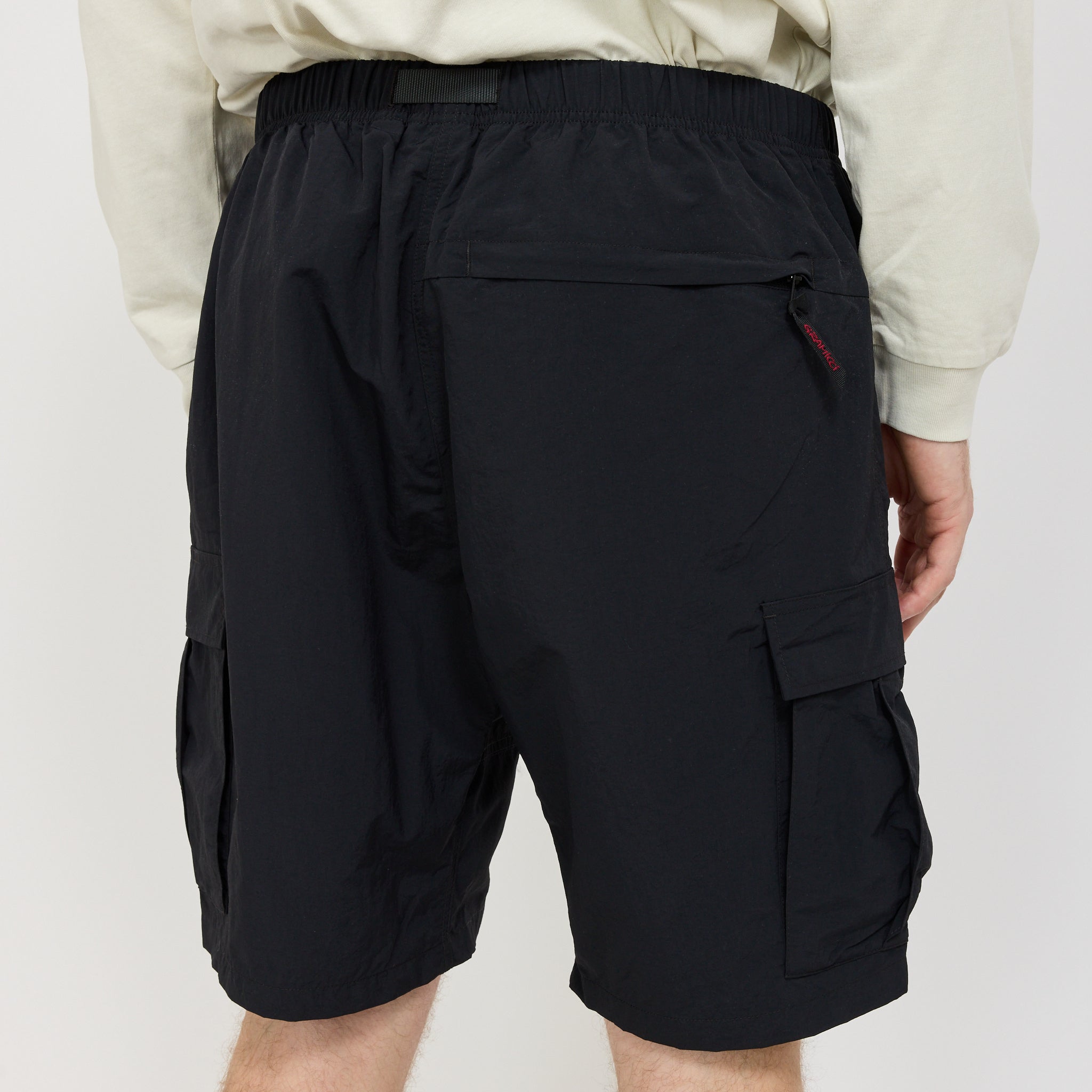 Nylon Explorer Cargo Short Black