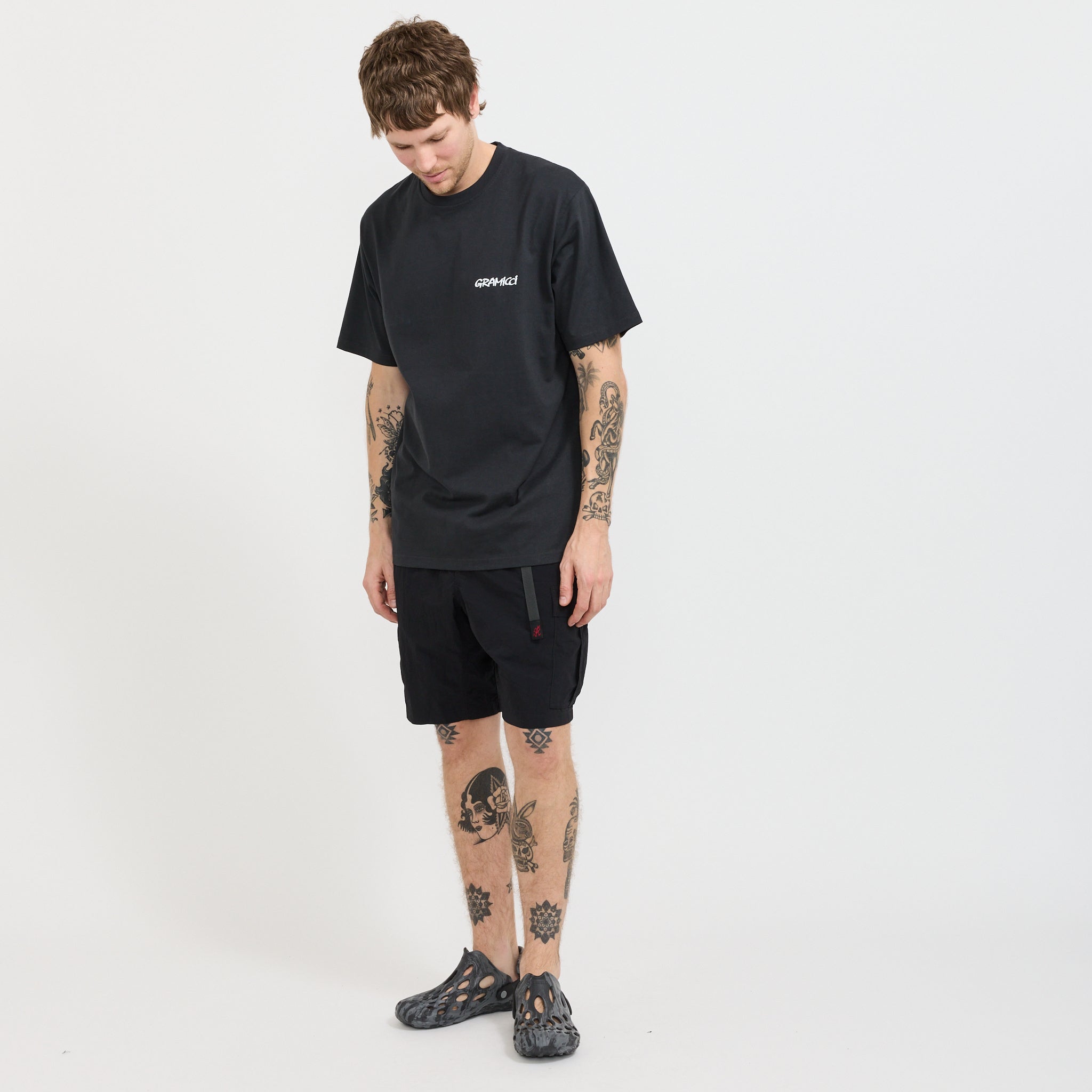 Nylon Explorer Cargo Short Black