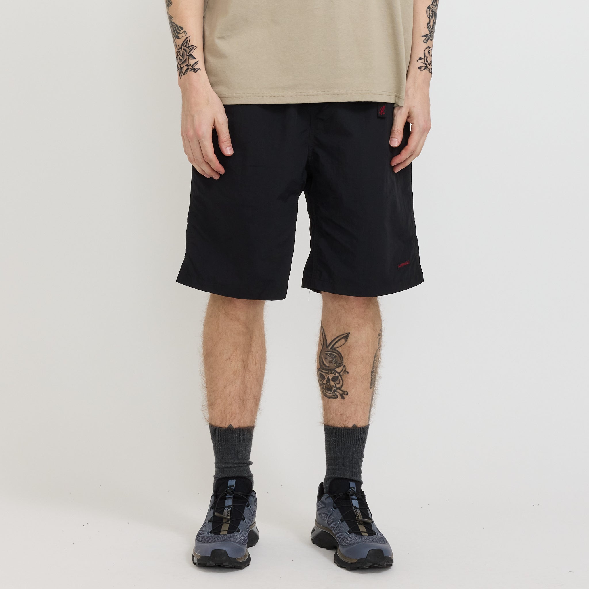 Gramicci | Nylon Packable G-Short Black | Maplestore