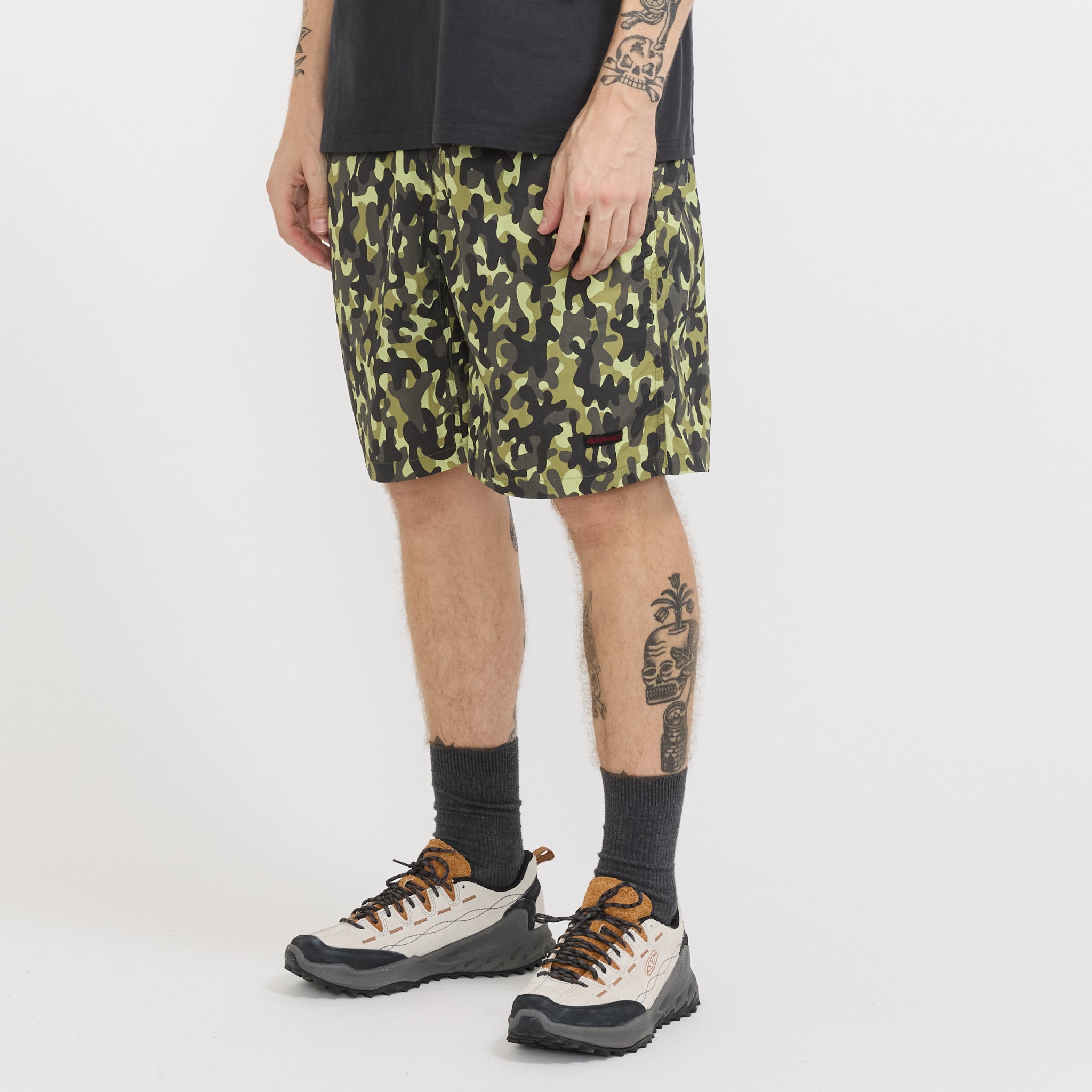 Gramicci | Nylon Reef Short Olive Camo | Maplestore