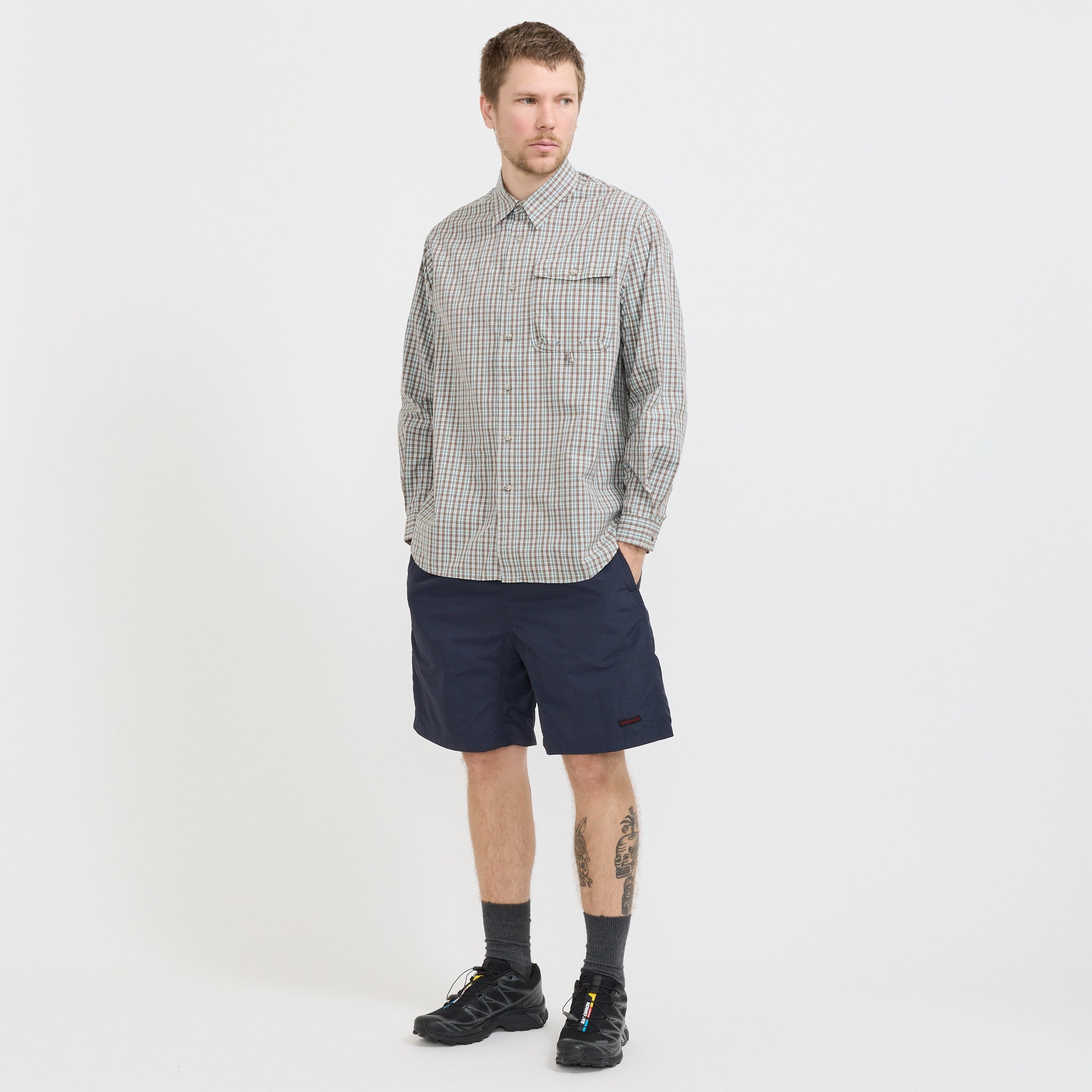 Gramicci | Nylon Reef Short British Navy | Maplestore