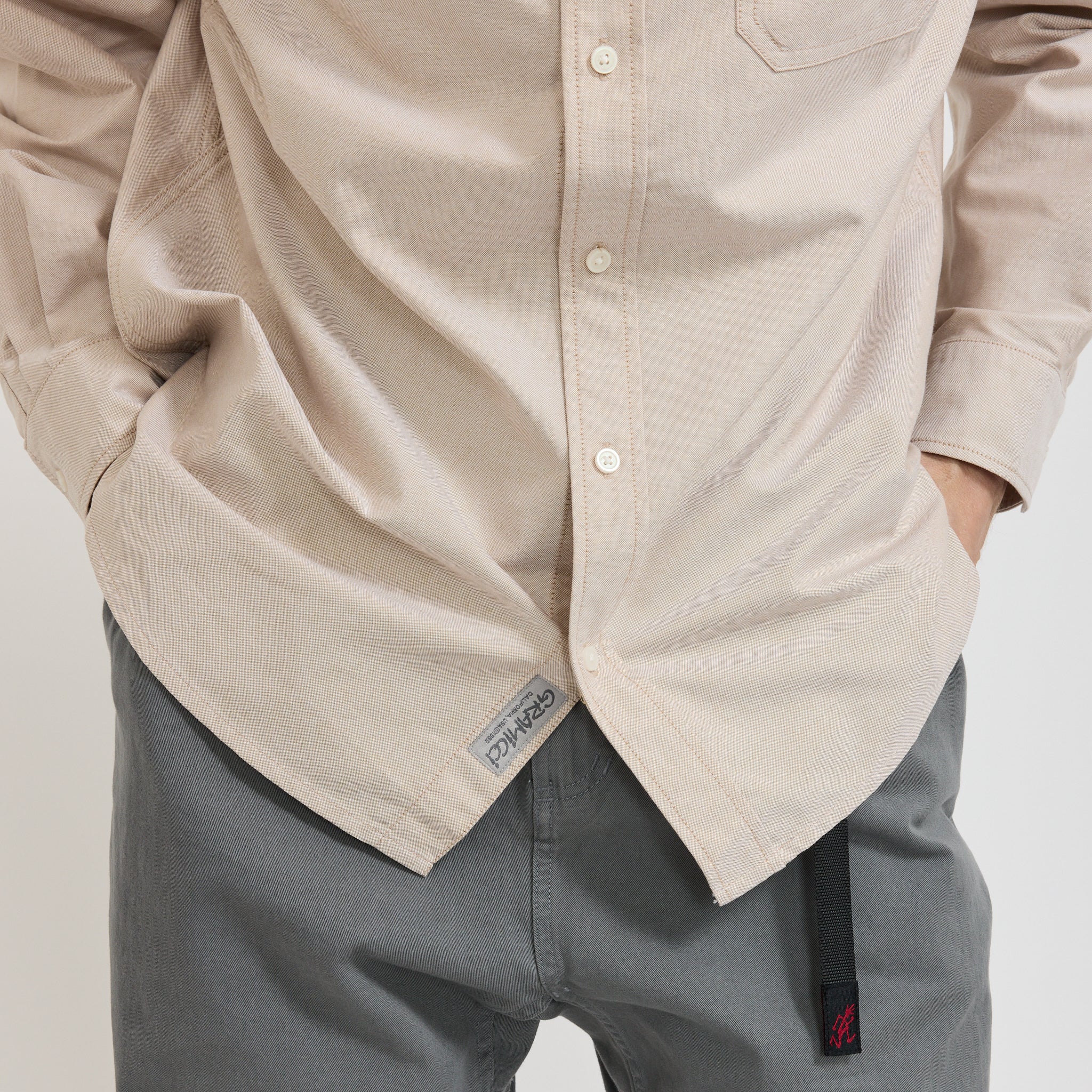 Oxford Button Down Stance Shirt Ecru