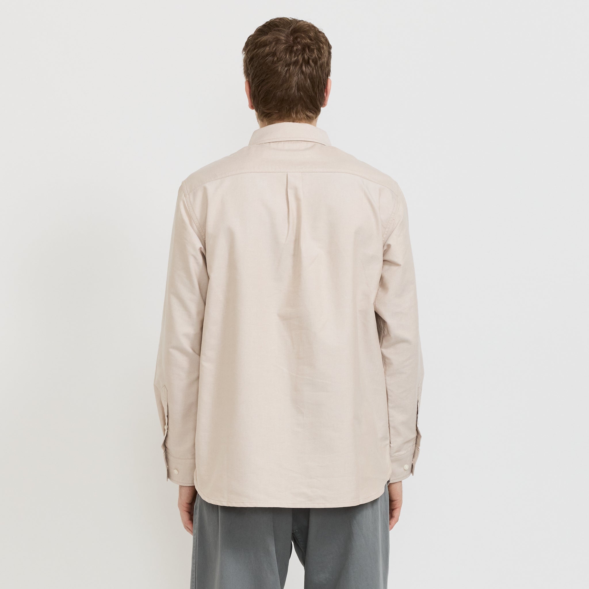 Oxford Button Down Stance Shirt Ecru