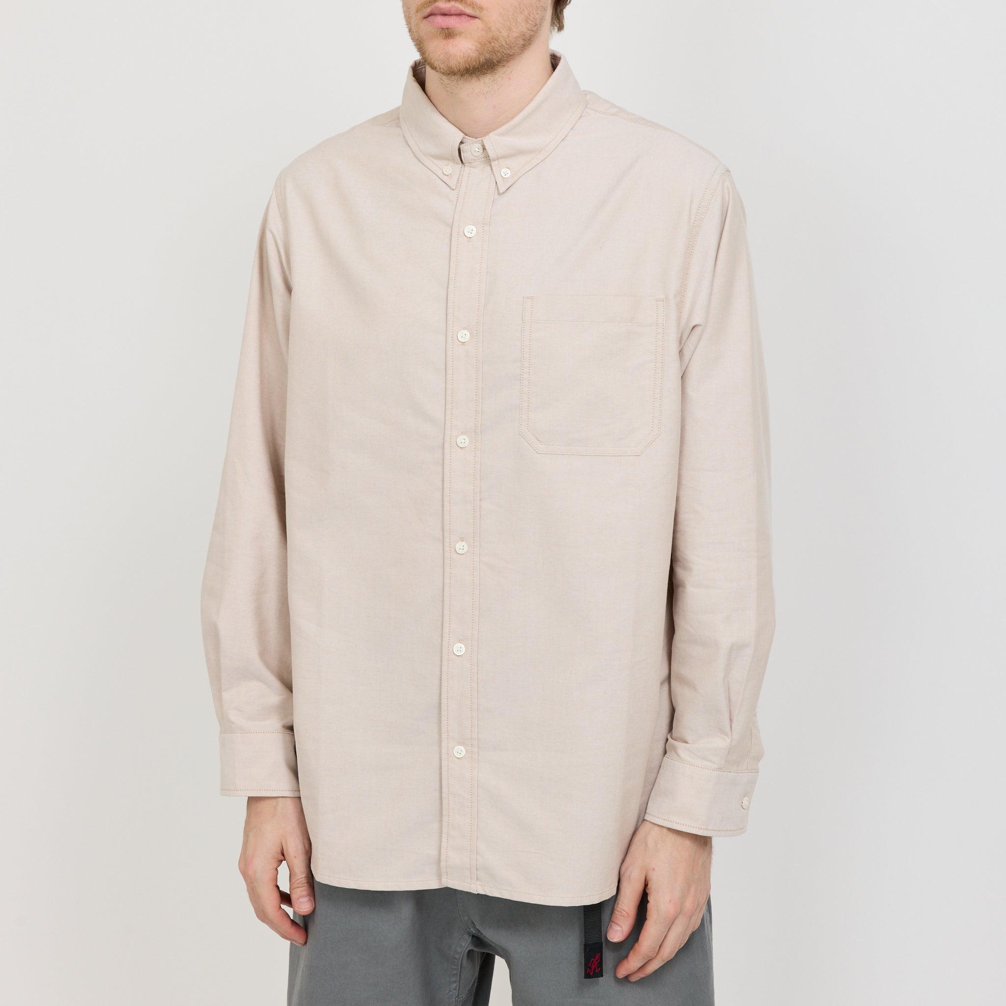 Oxford Button Down Stance Shirt Ecru