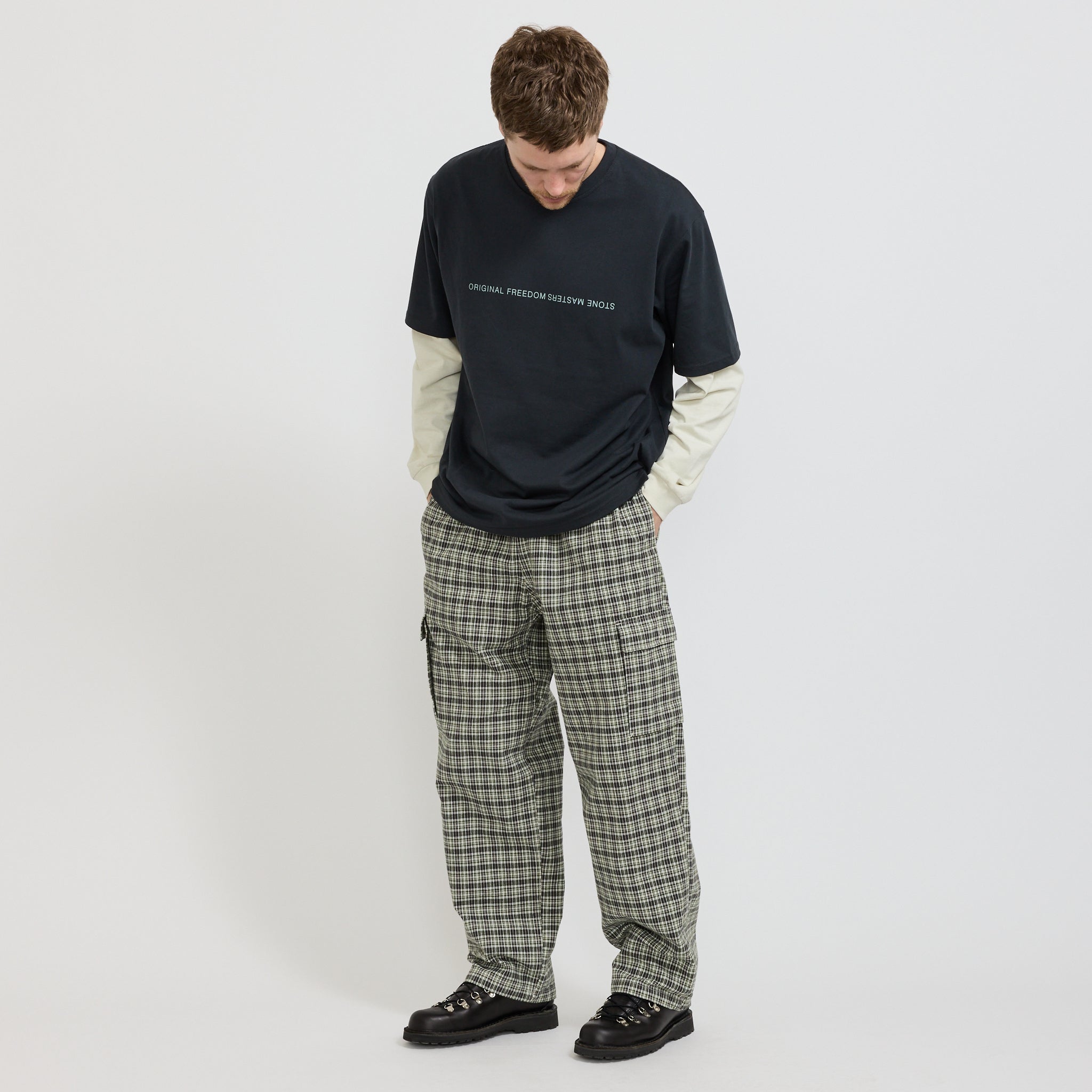 Swell Cargo Pant Checkered Plaid
