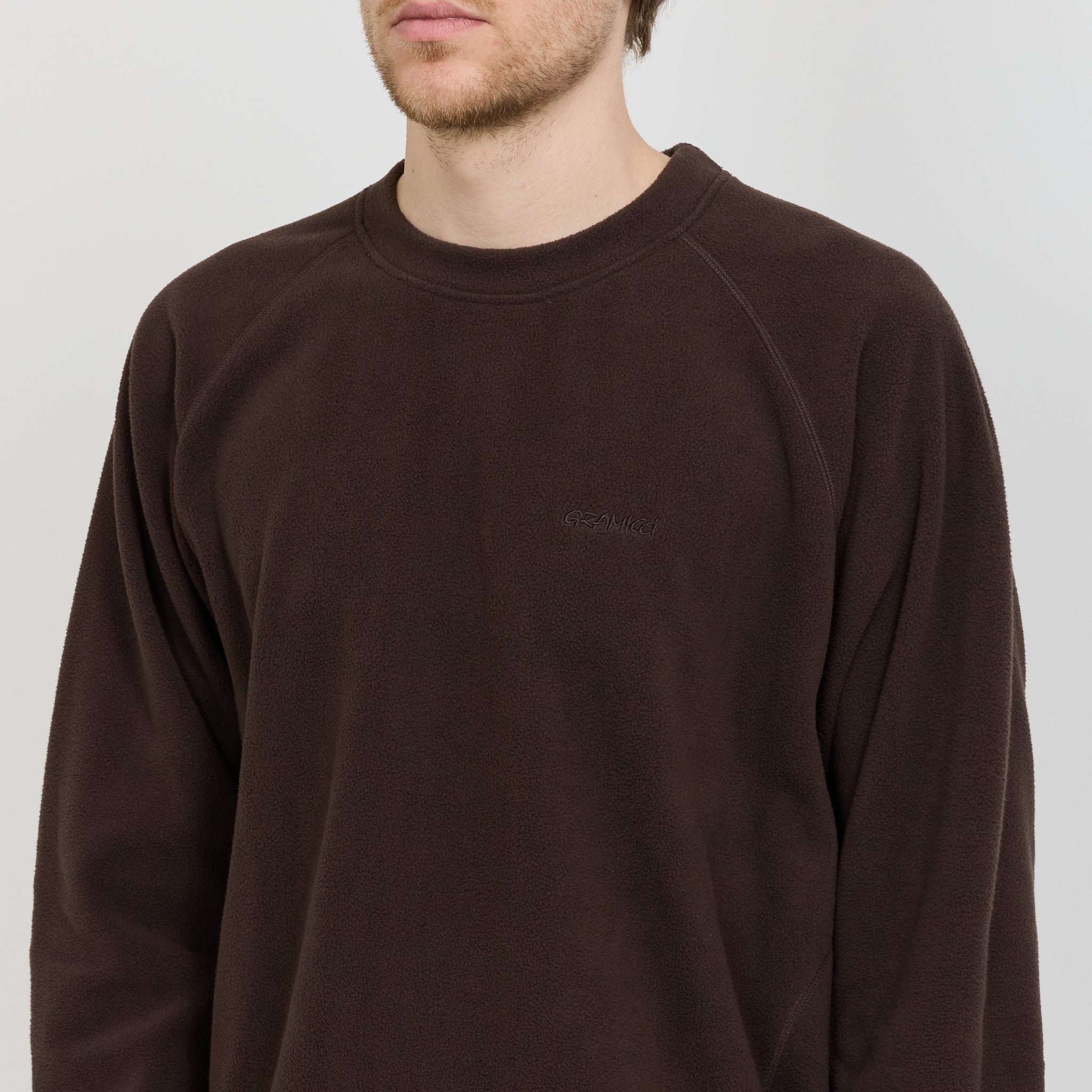 Thermal Fleece Crew Tobacco