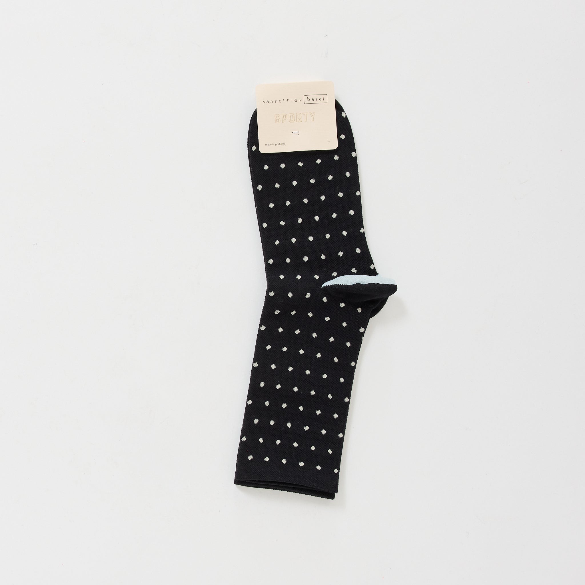 Hansel From Basel | Tiny Dot Sporty Crew Black | Maplestore