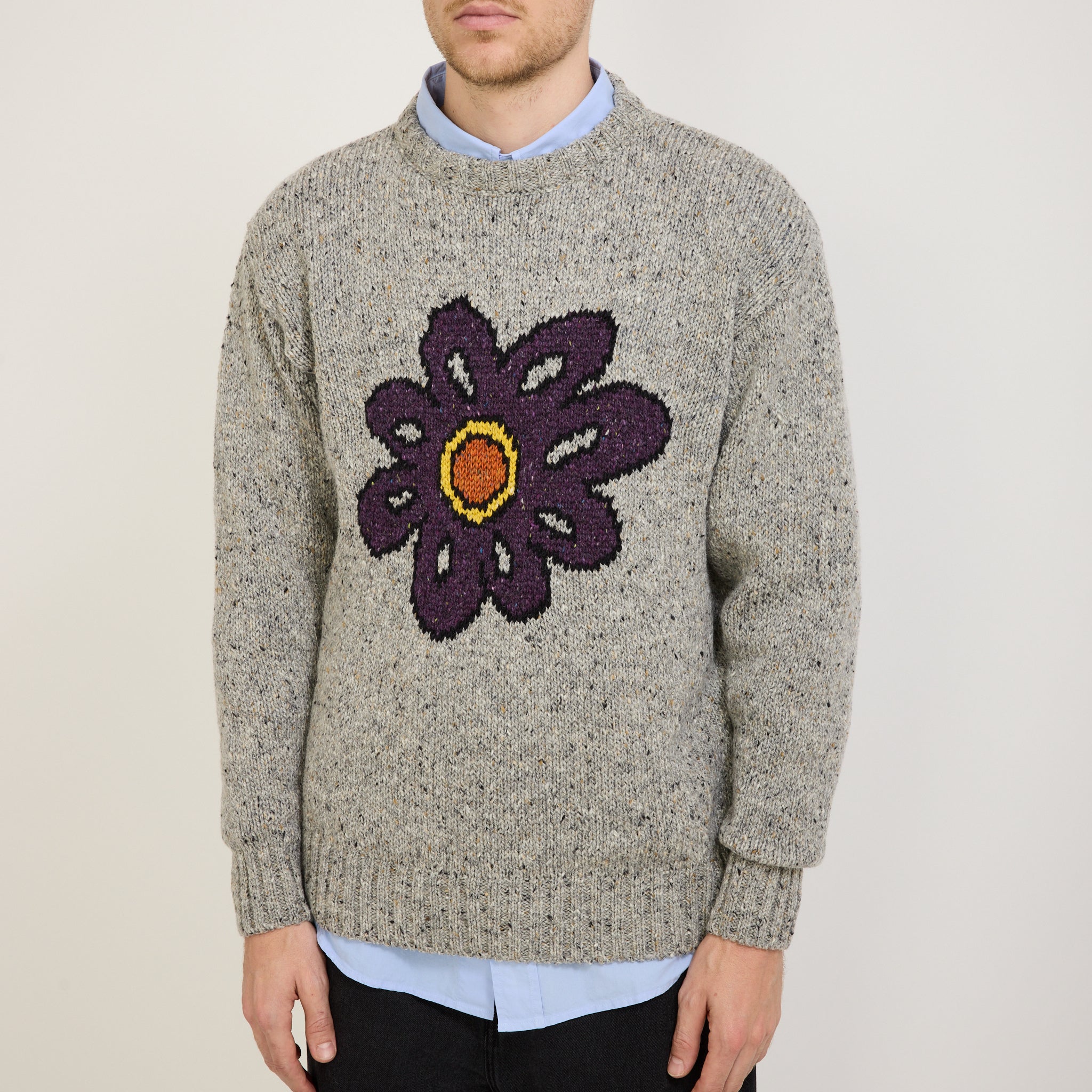 Howlin | Big Flower Lover Pullover Silver | Maplestore