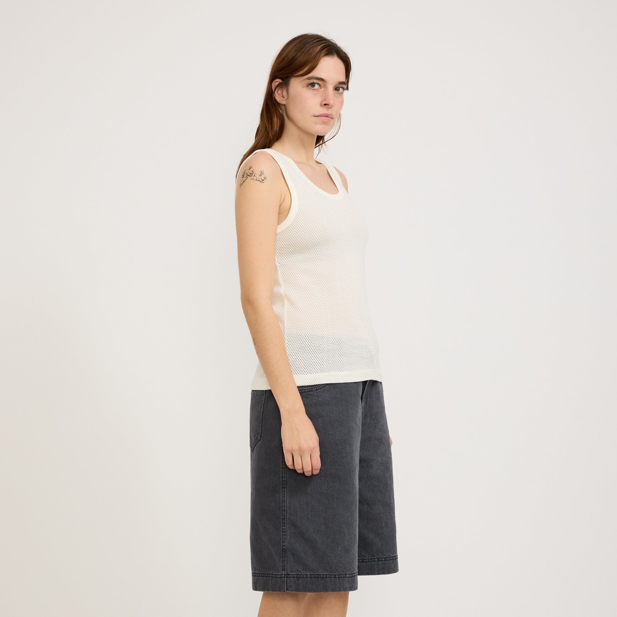 Howlin | Close To The End Mesh T-Shirt Ecru | Maplestore