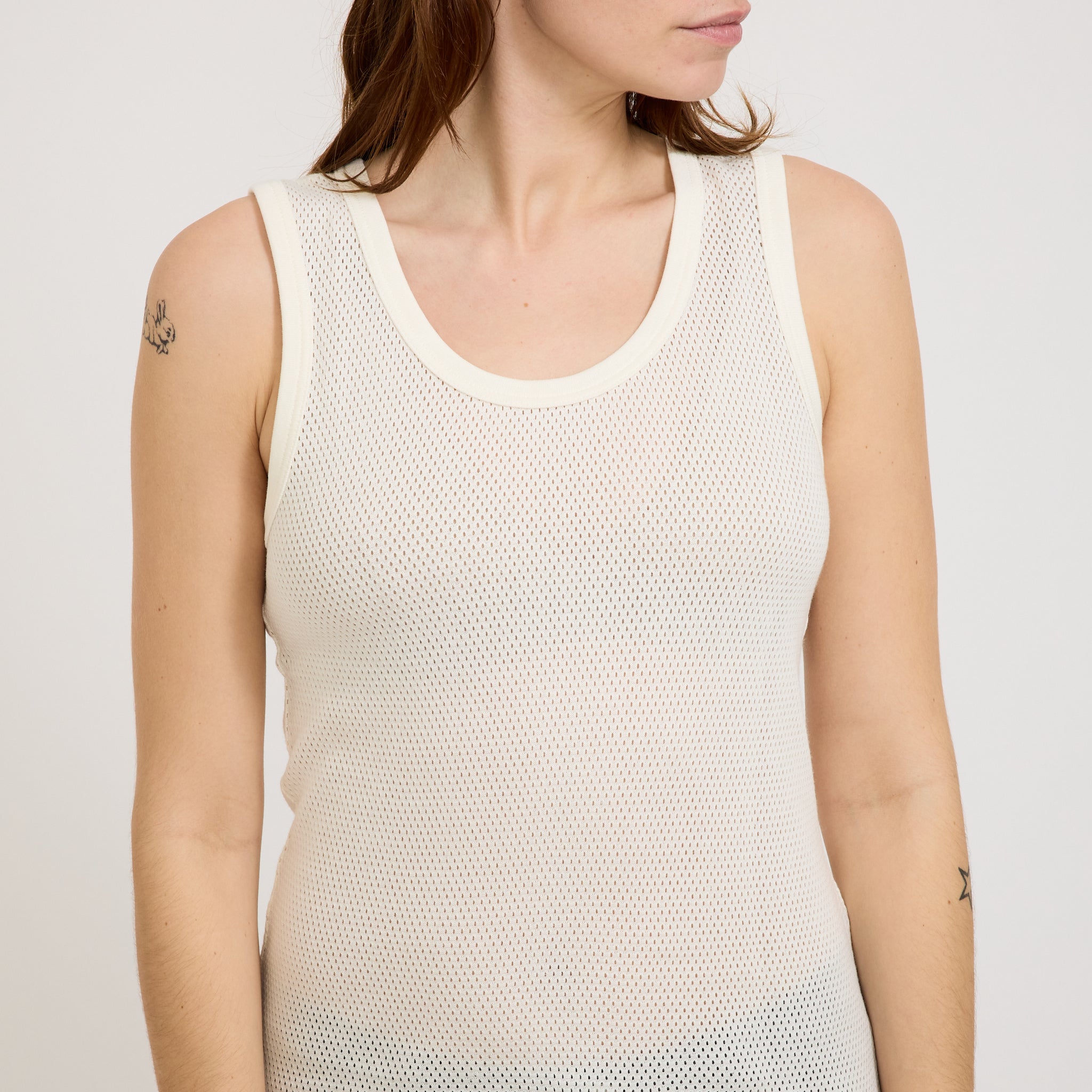 Howlin | Close To The End Mesh T-Shirt Ecru | Maplestore