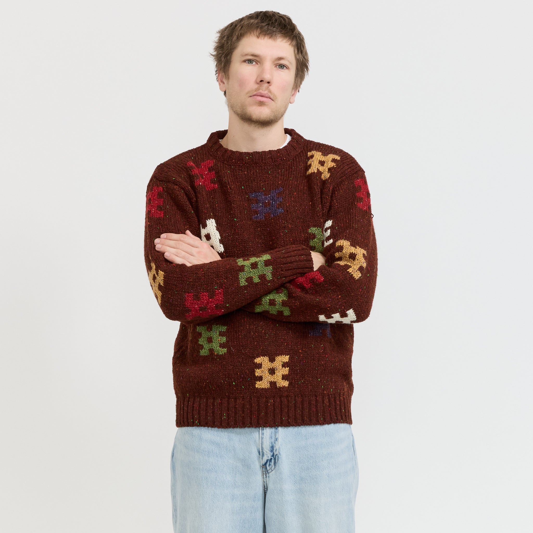 Howlin | Distant Echoes Pullover Burgundy | Maplestore