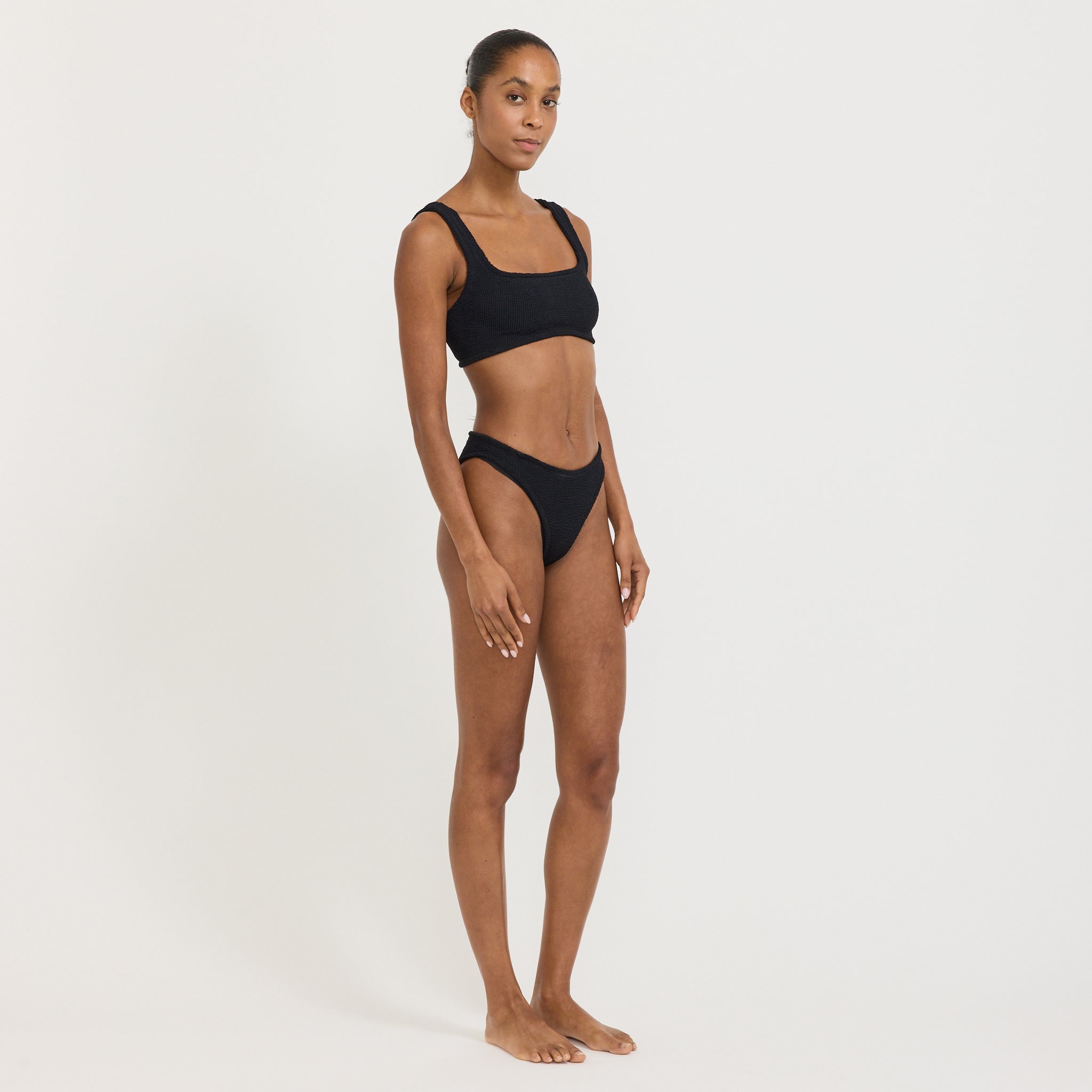 Xandra Bikini Black Crinkle
