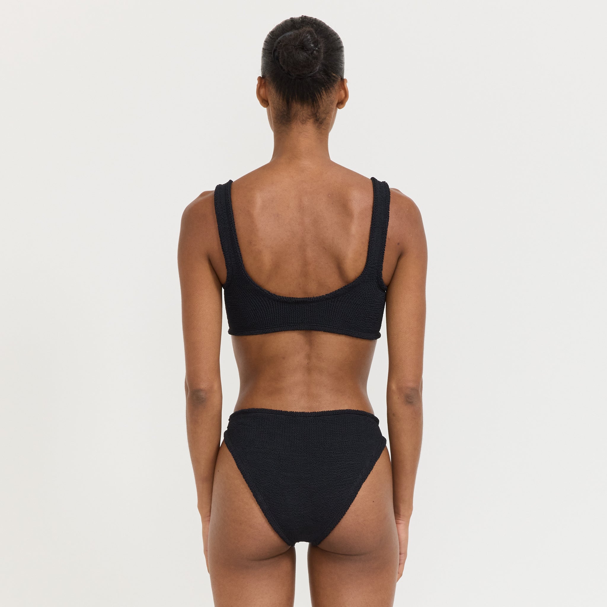 Xandra Bikini Black Crinkle