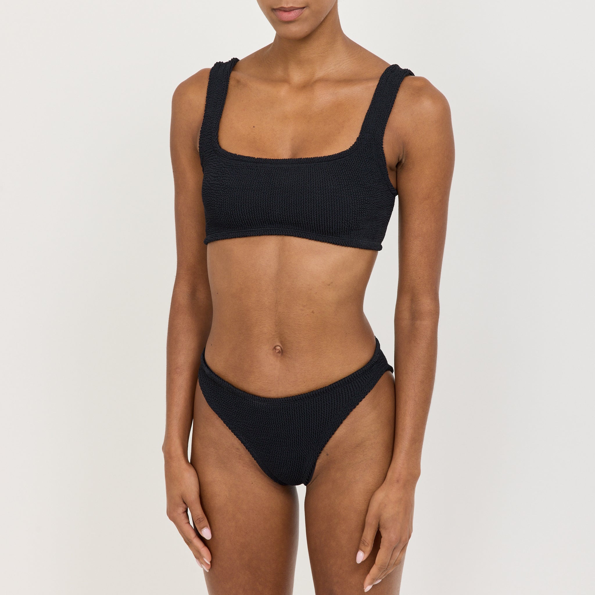 Xandra Bikini Black Crinkle