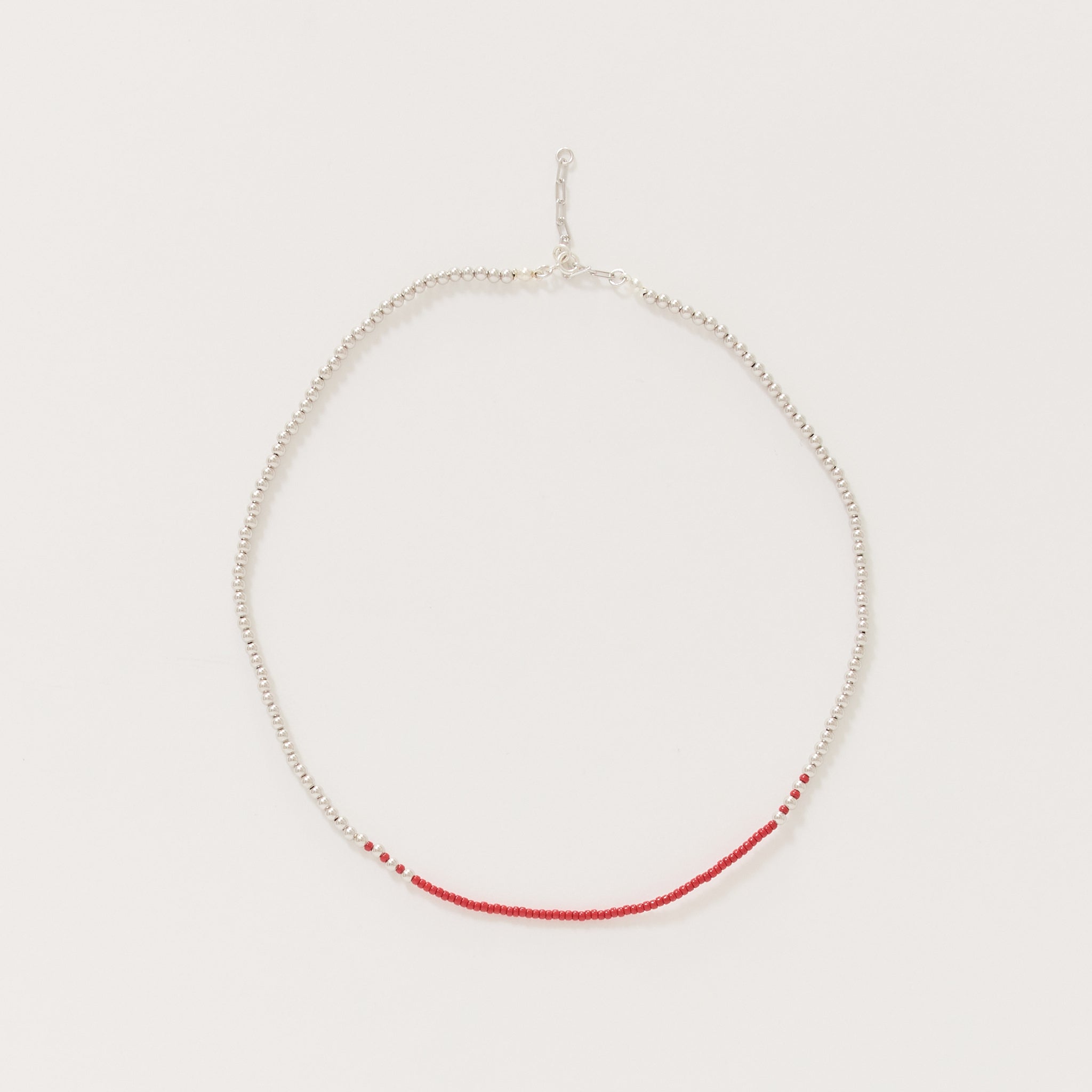 Flash Necklace Red/Silver