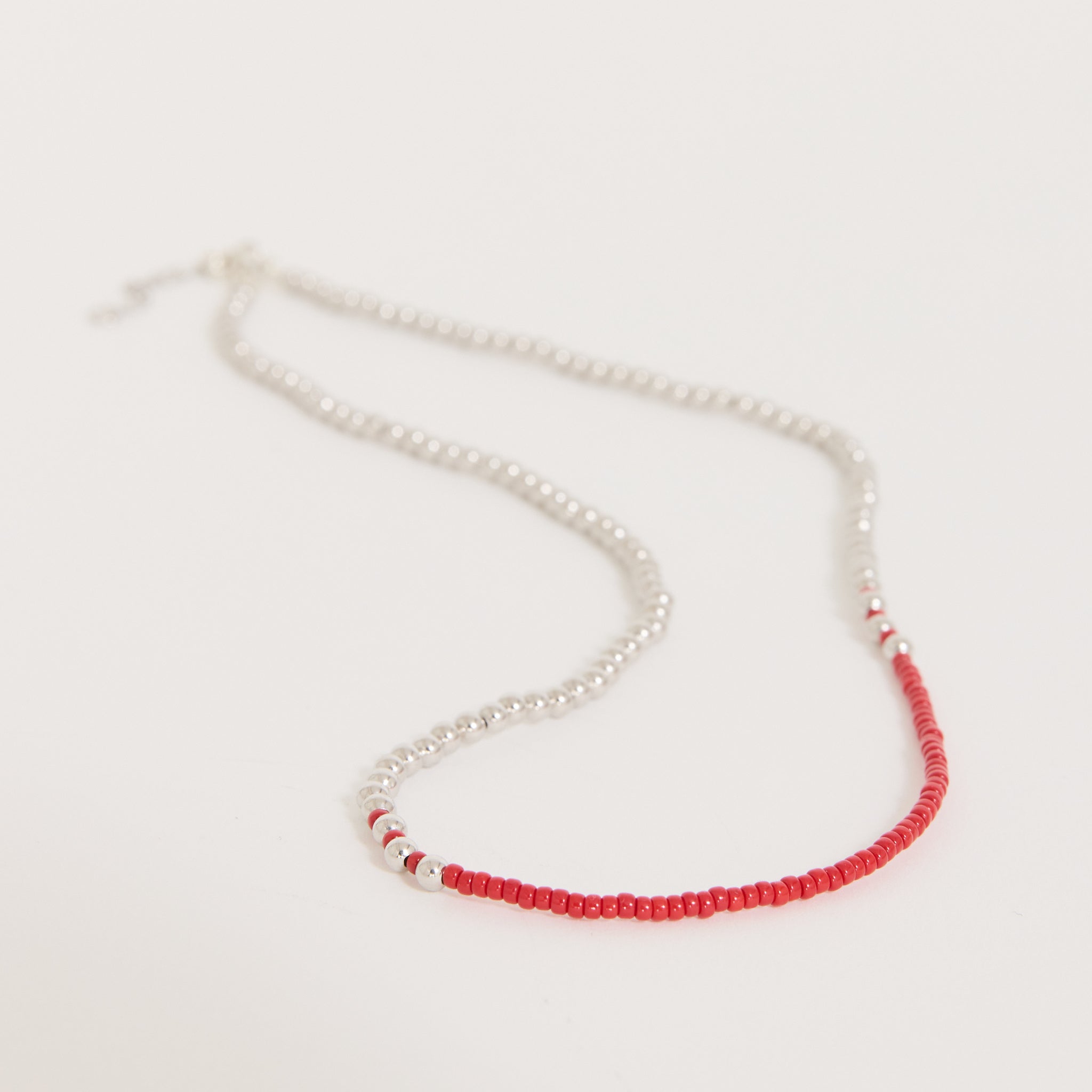 Flash Necklace Red/Silver