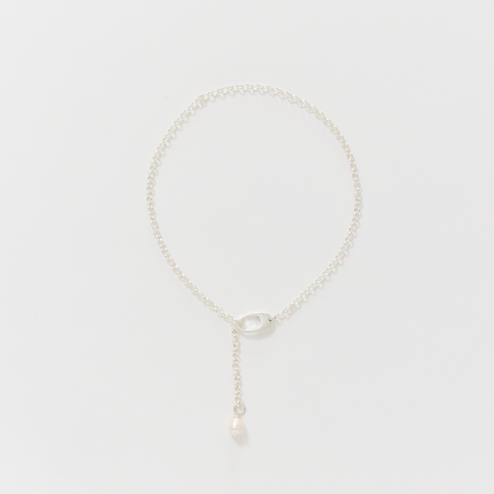 Joye | Pearl Drop Chain Silver | Maplestore