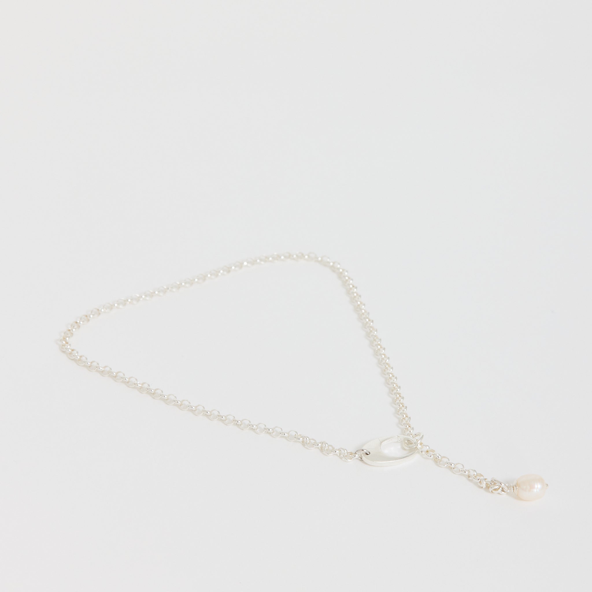 Joye | Pearl Drop Chain Silver | Maplestore
