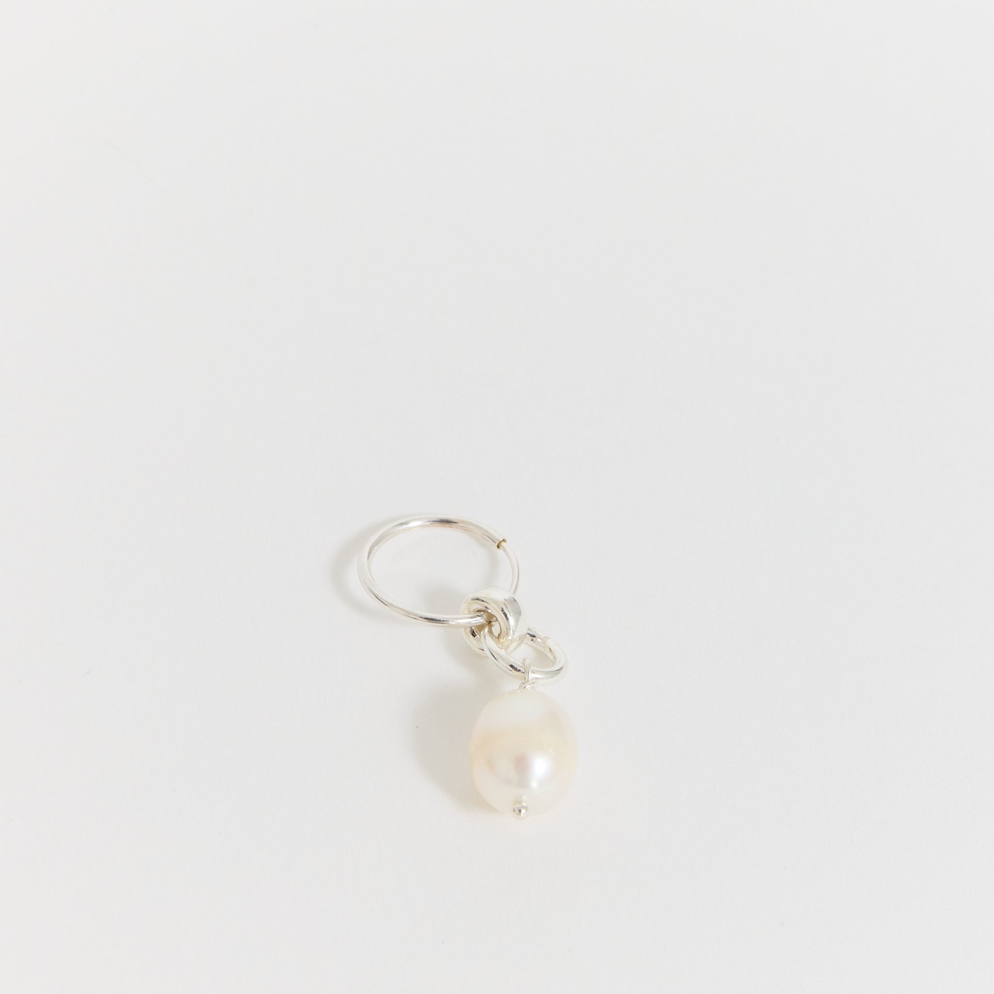 Joye | Single Link Drop Earring Silver | Maplestore