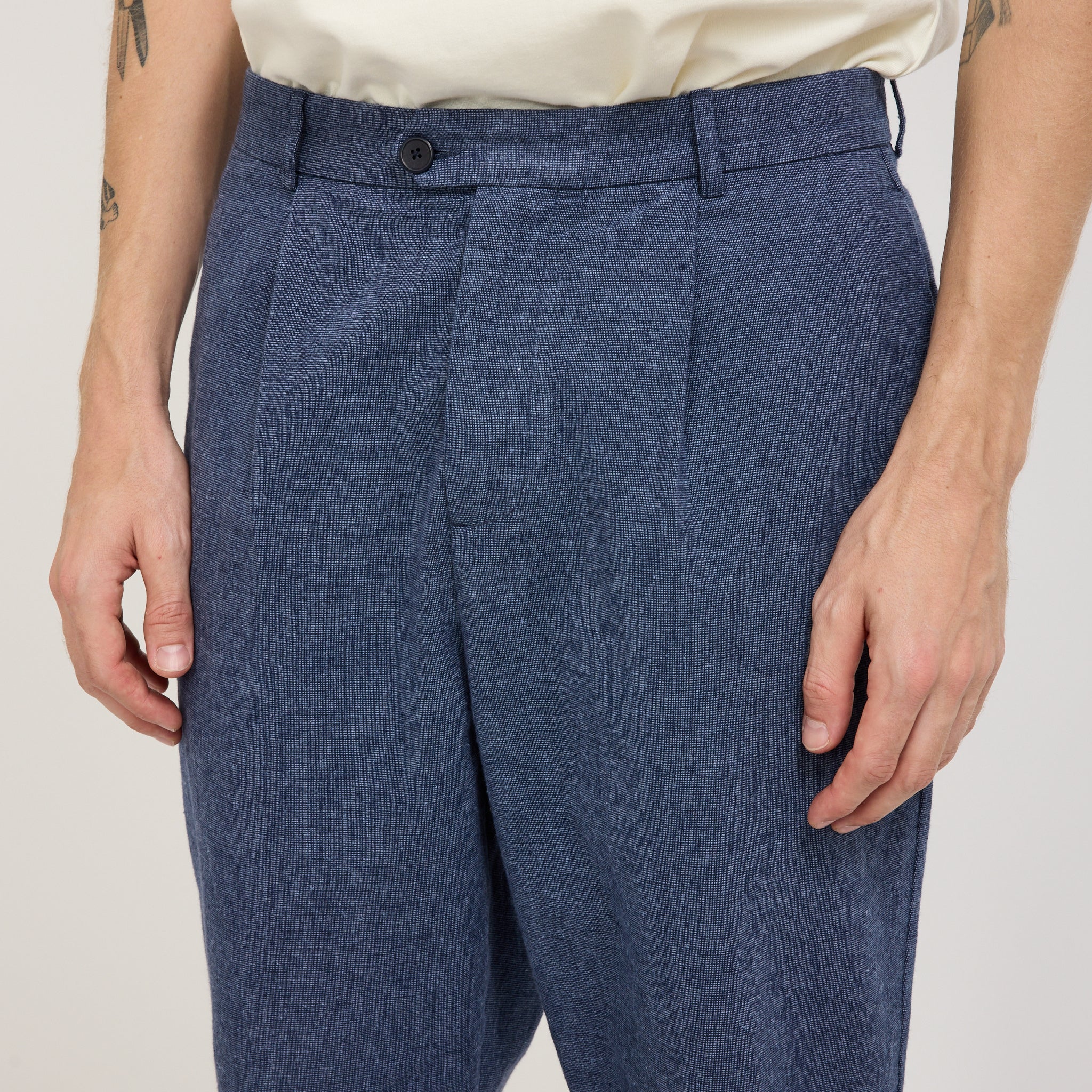 Kestin | Wick Trouser Indigo Marle | Maplestore