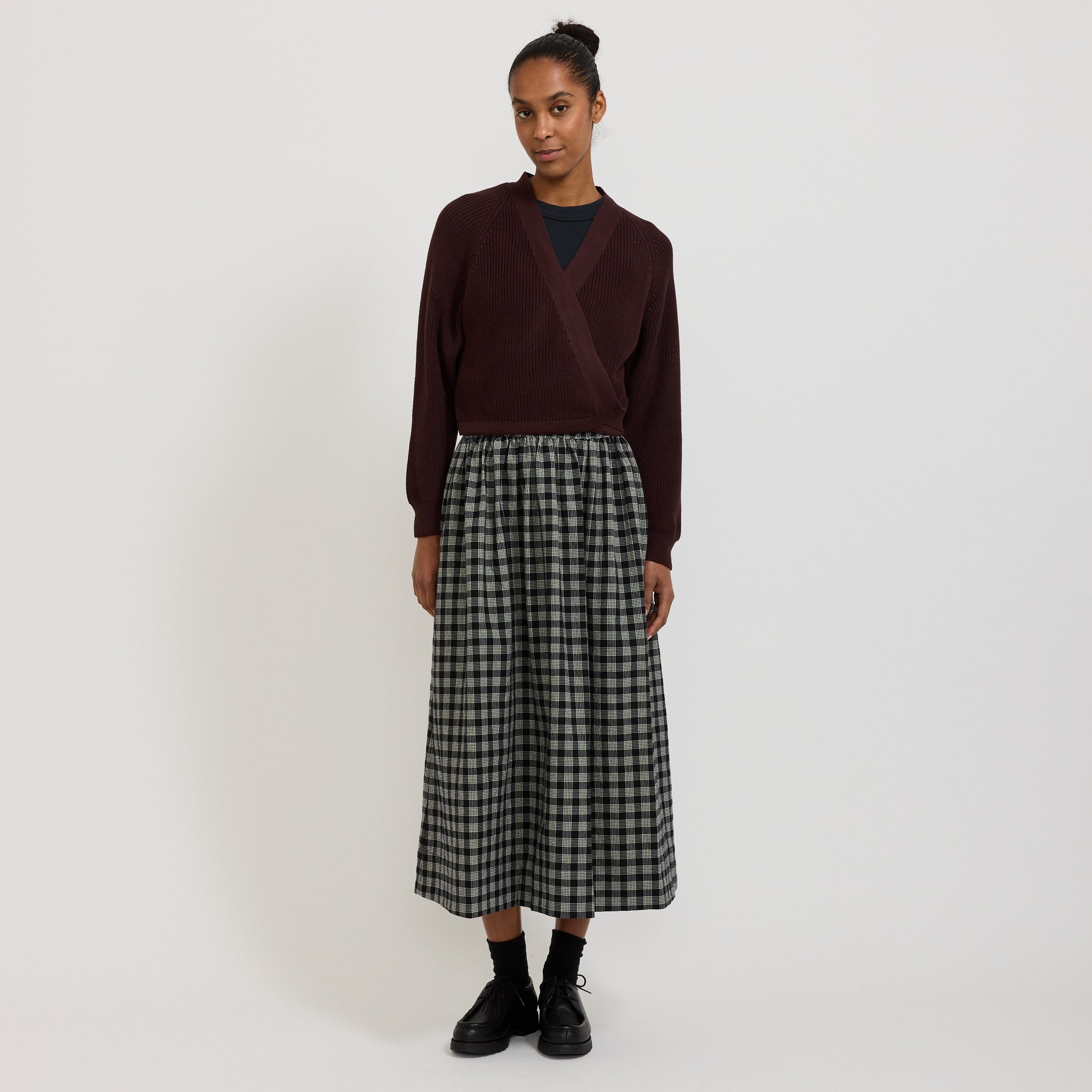 Kowtow | Composure Cardigan Mahogany | Maplestore