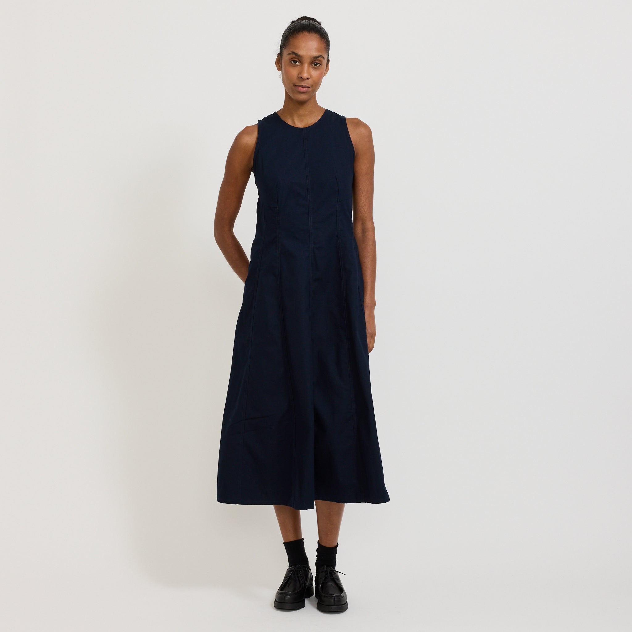 Kowtow | Framework Dress Evening Navy | Maplestore