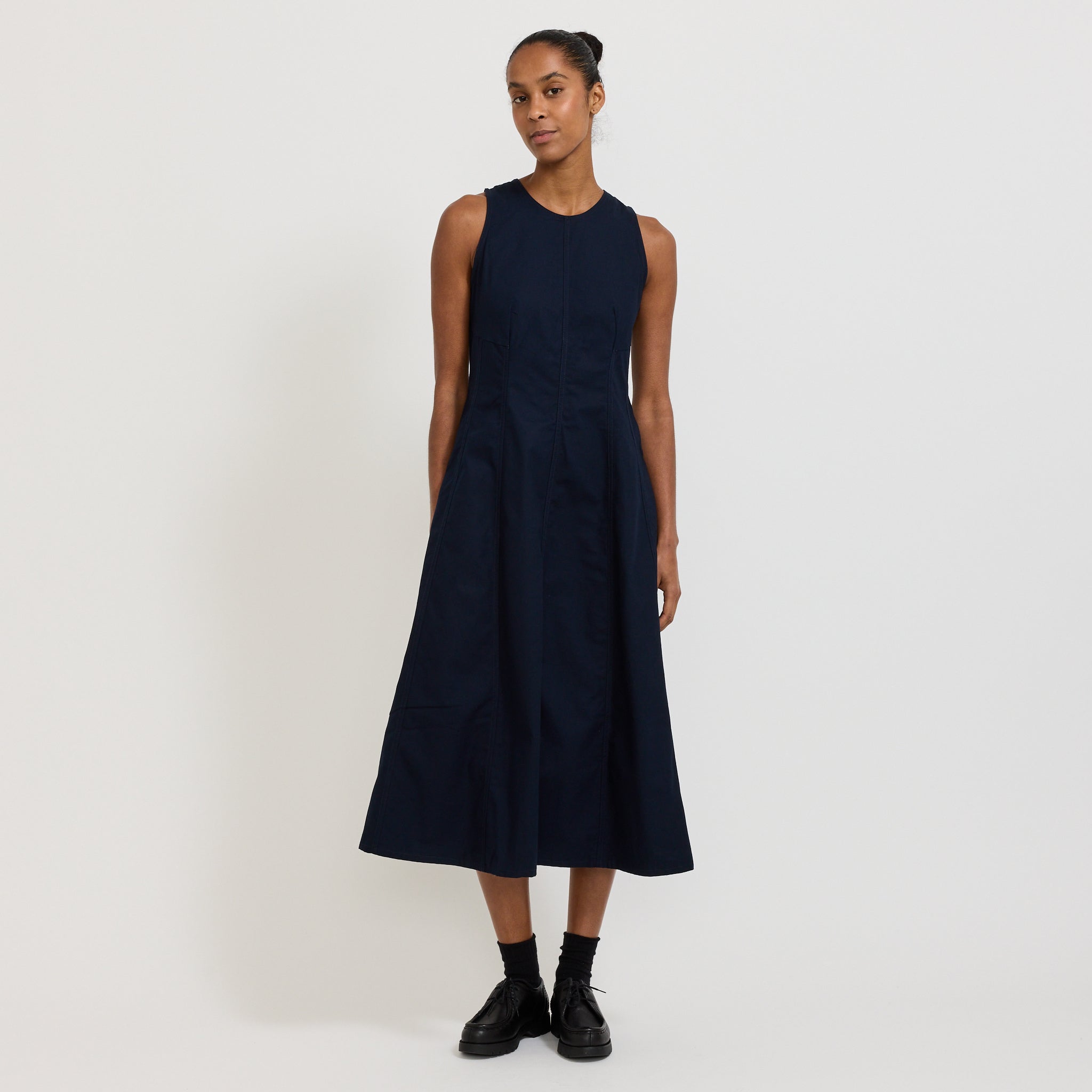 Kowtow | Framework Dress Evening Navy | Maplestore