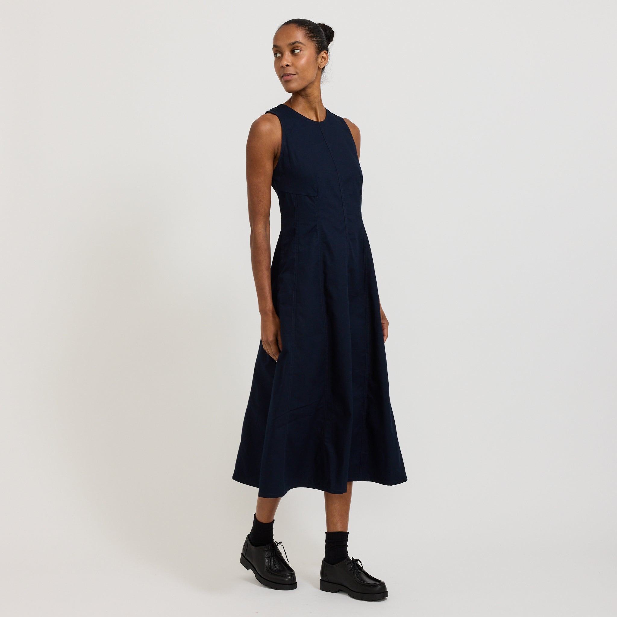 Kowtow | Framework Dress Evening Navy | Maplestore