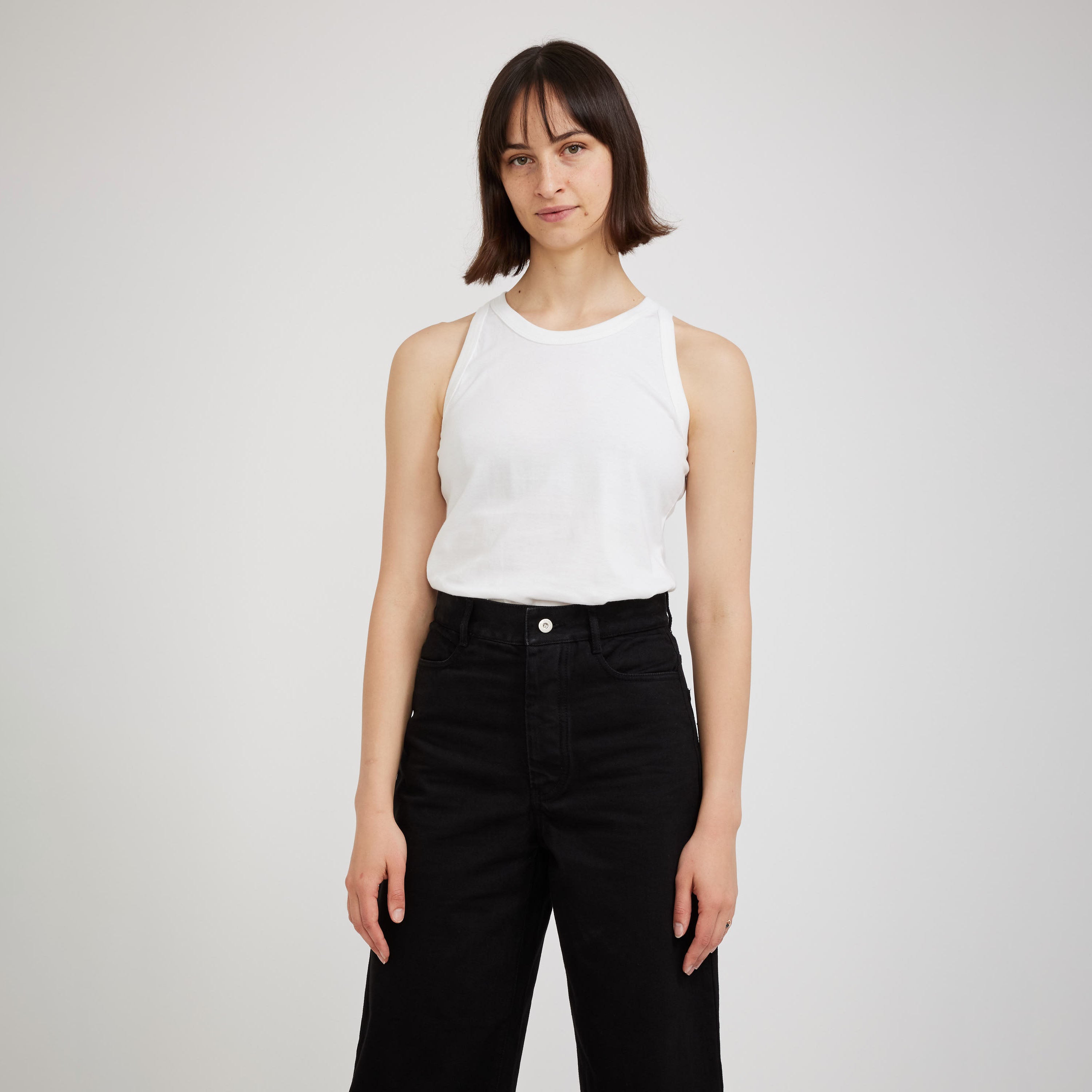 Kowtow | Racer Back Singlet White | Maplestore