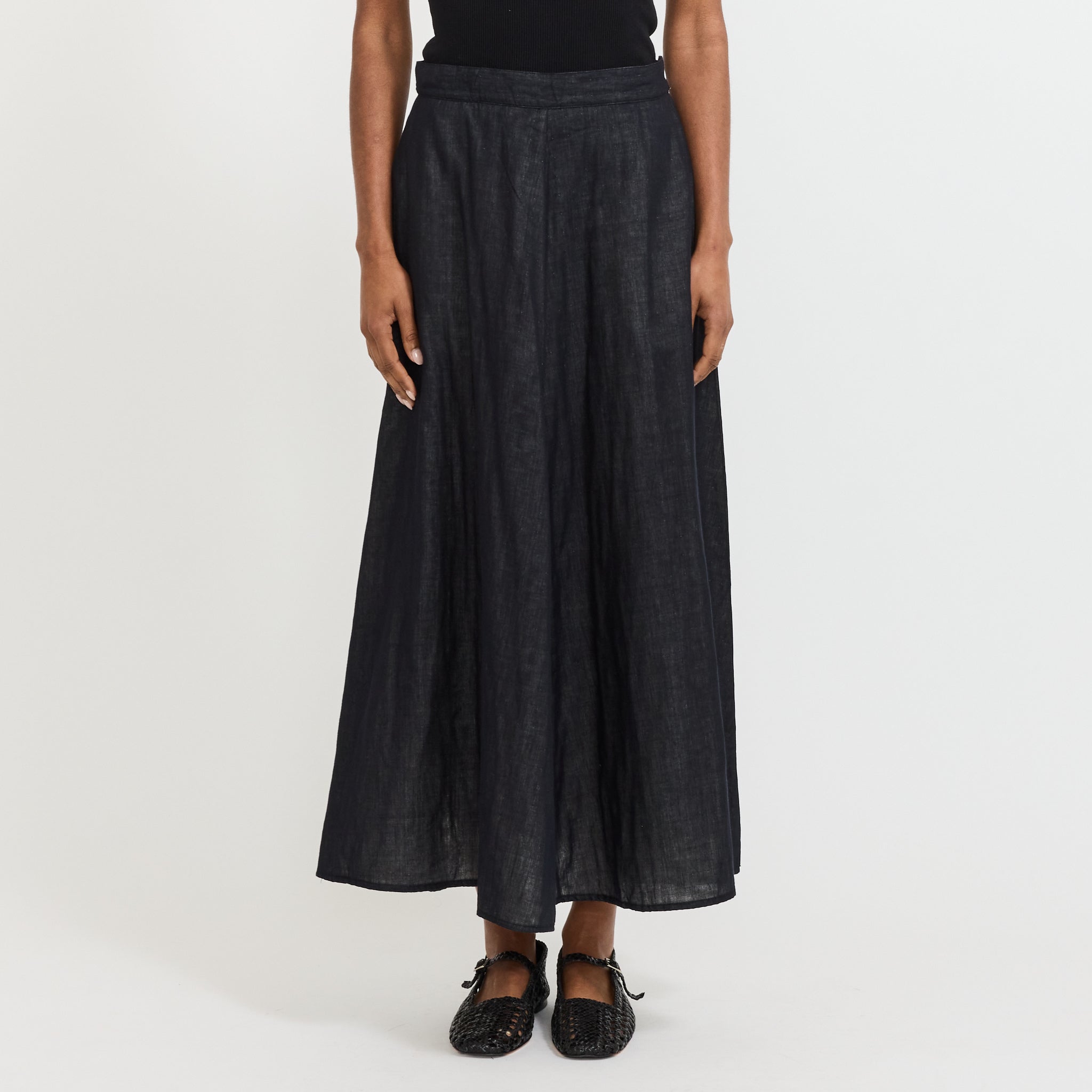 Rotation Skirt Black Ecru