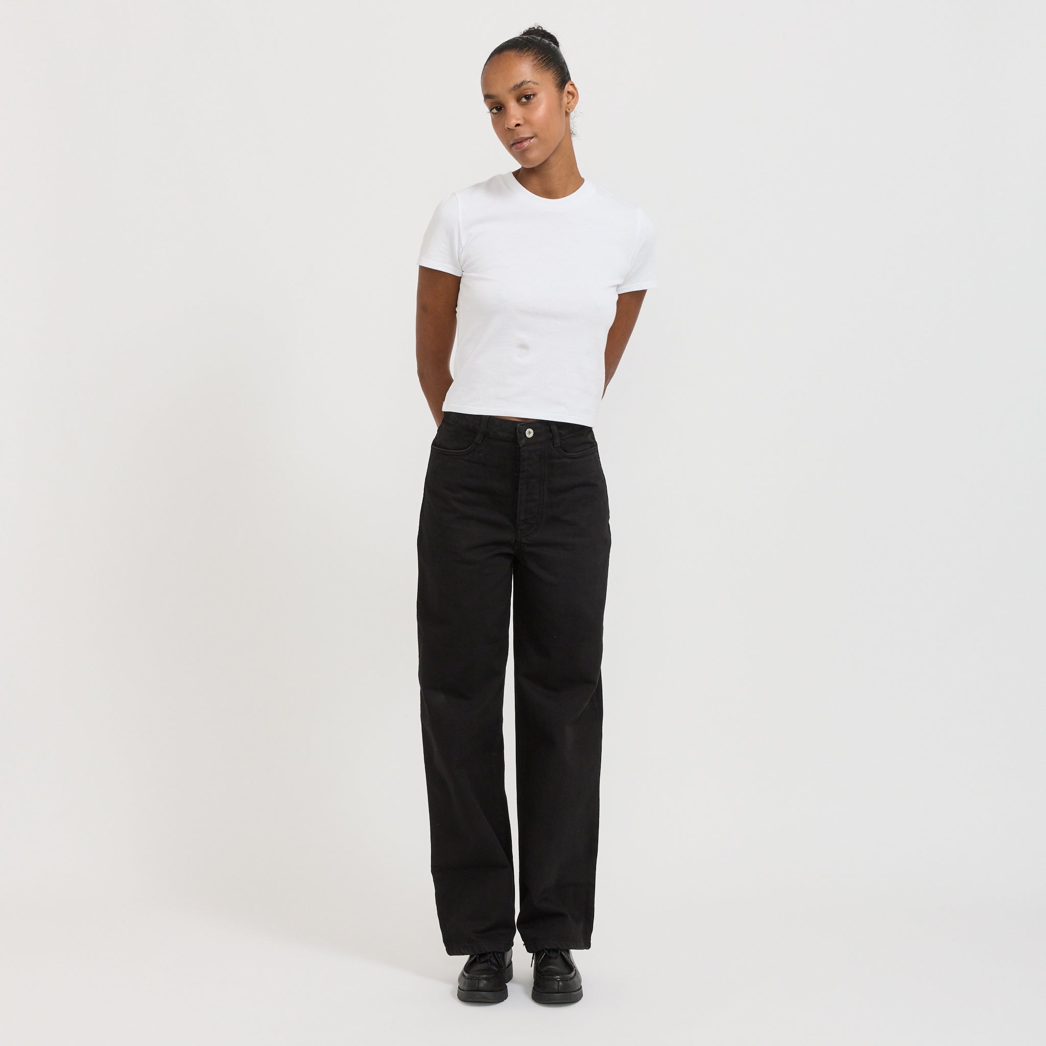 Kowtow | Straight Leg Jeans Black Denim | Maplestore