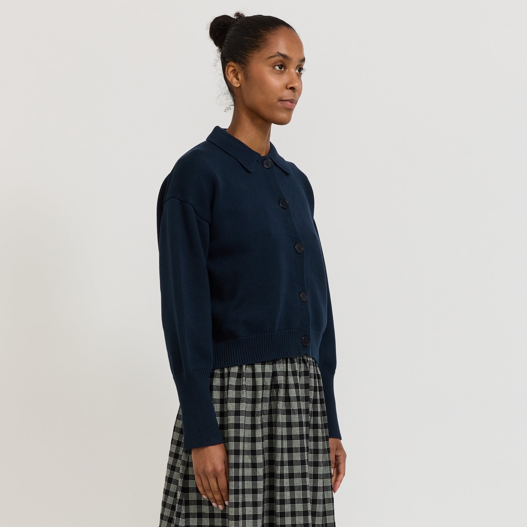 Kowtow | Utility Cardigan Indigo | Maplestore