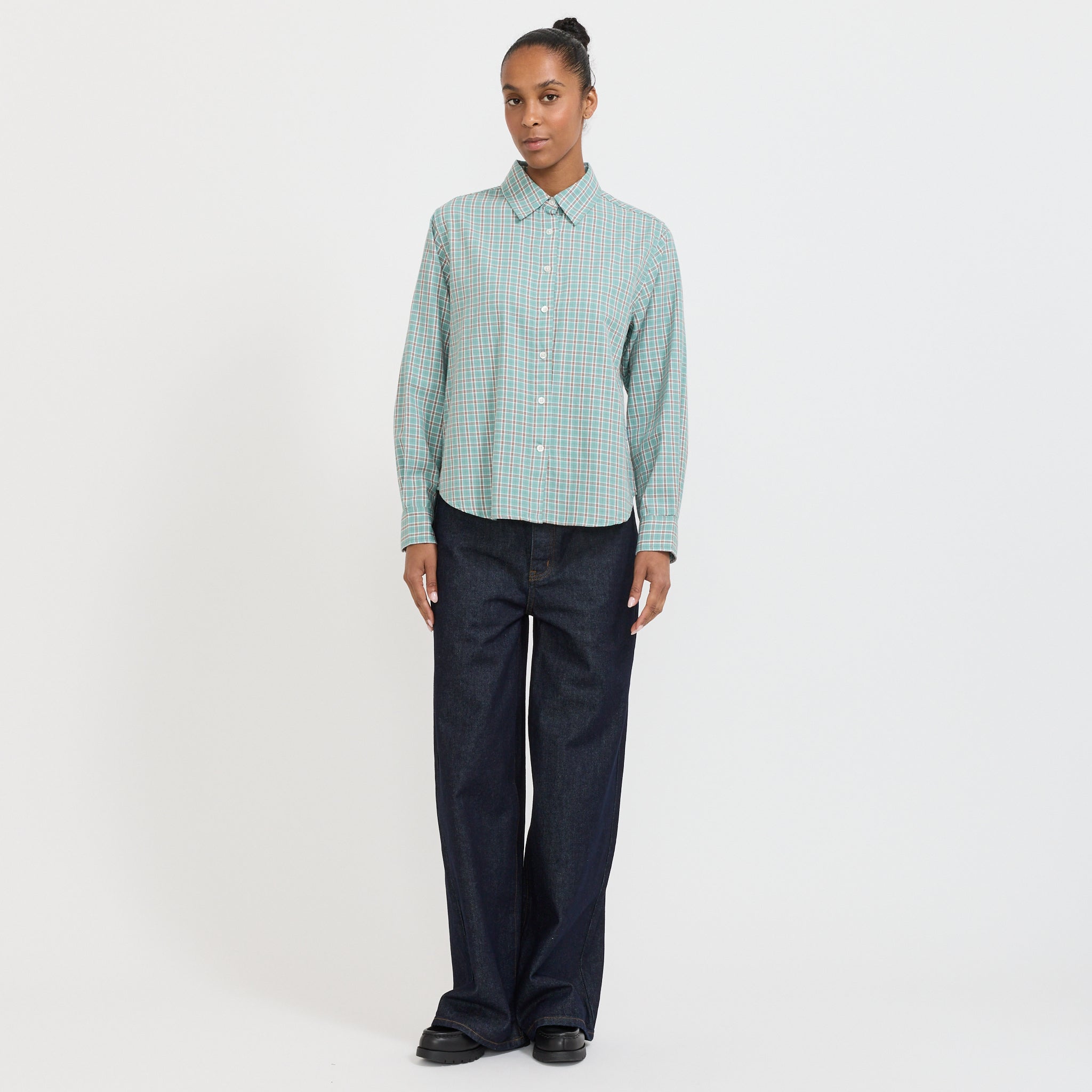Larriet | Dume Shirt Teal Plaid | Maplestore