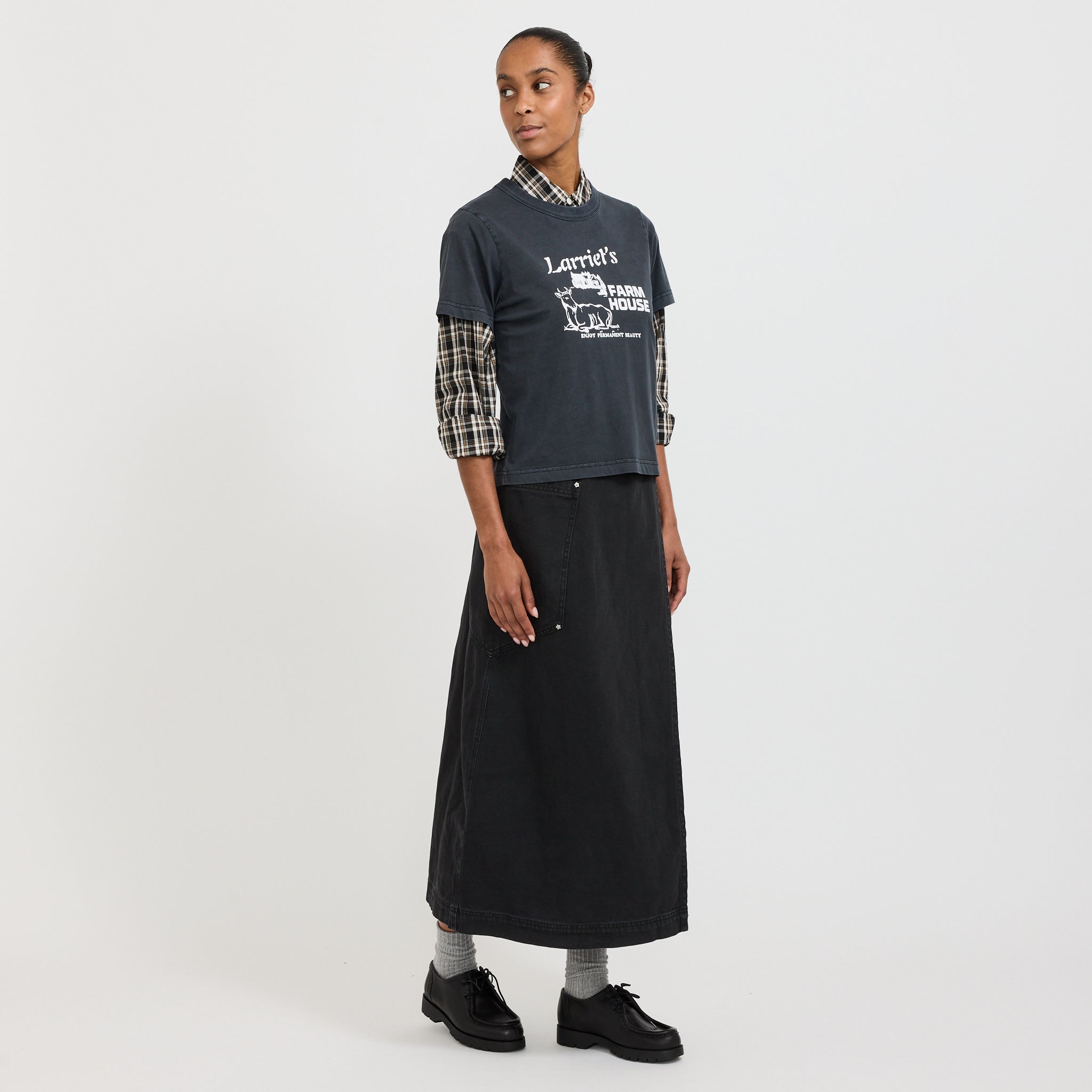 Farmhouse Tee Used Black