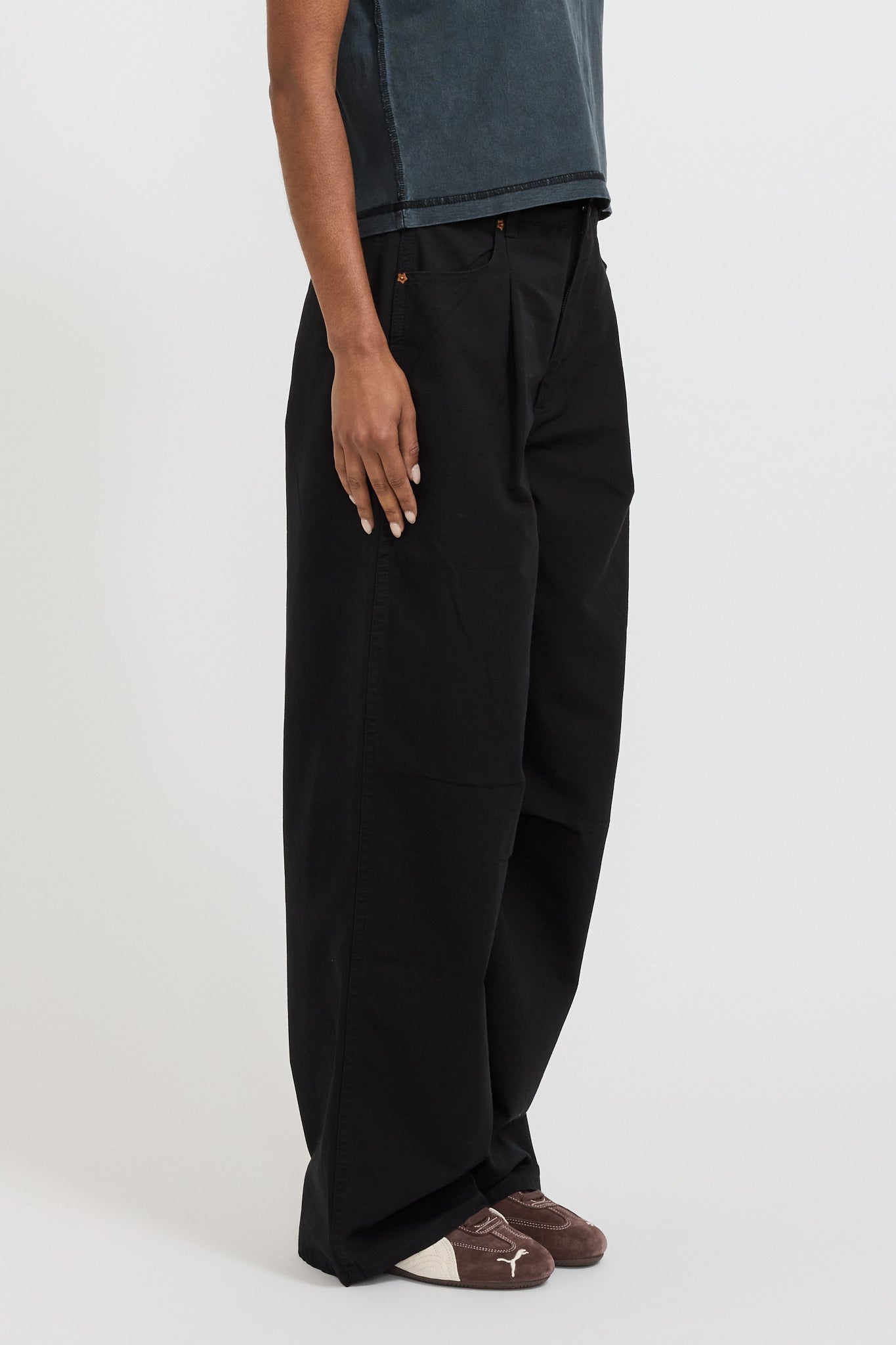 Larriet | Womens Frederick Pant Black | Maplestore