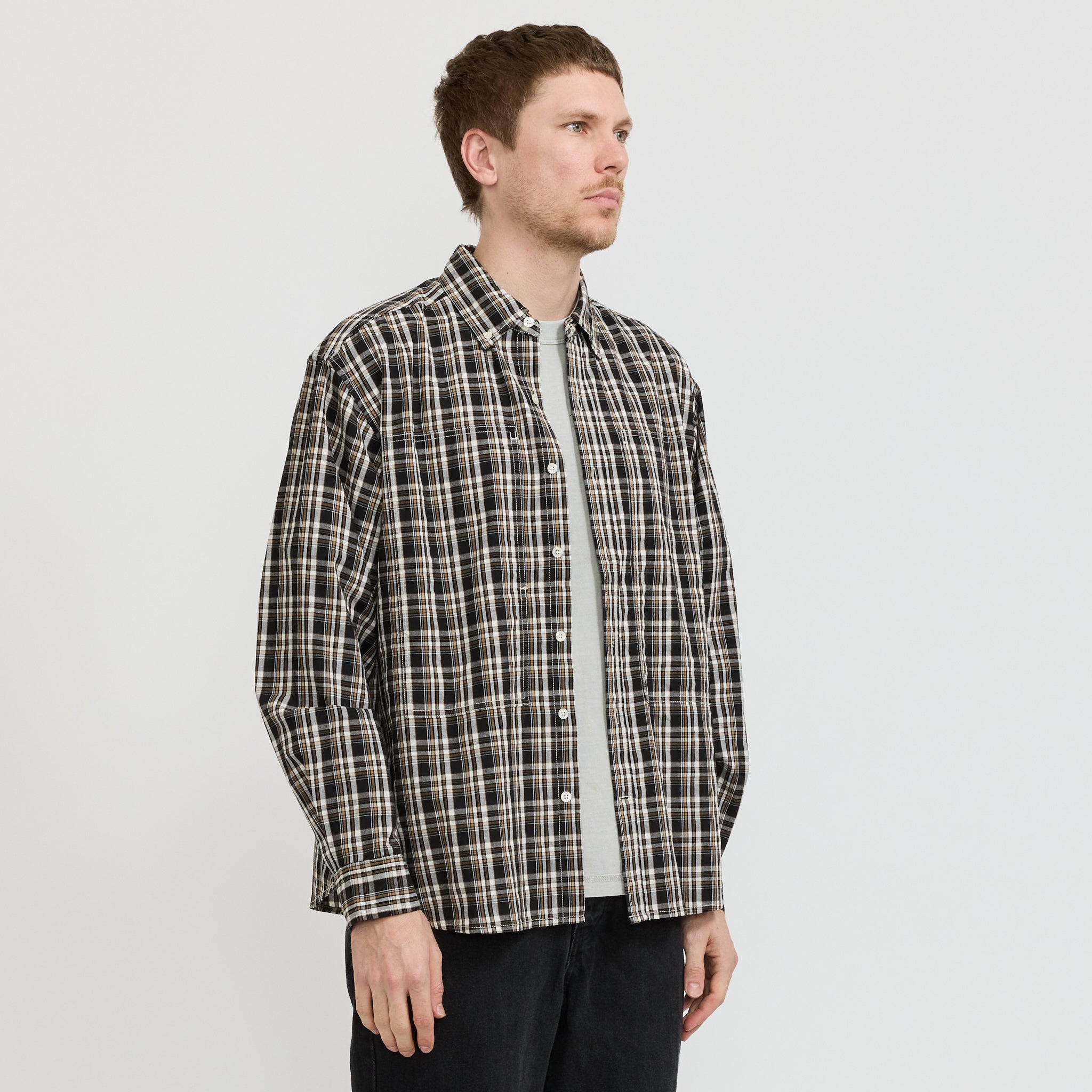 Larriet | Grant Shirt Black Plaid | Maplestore