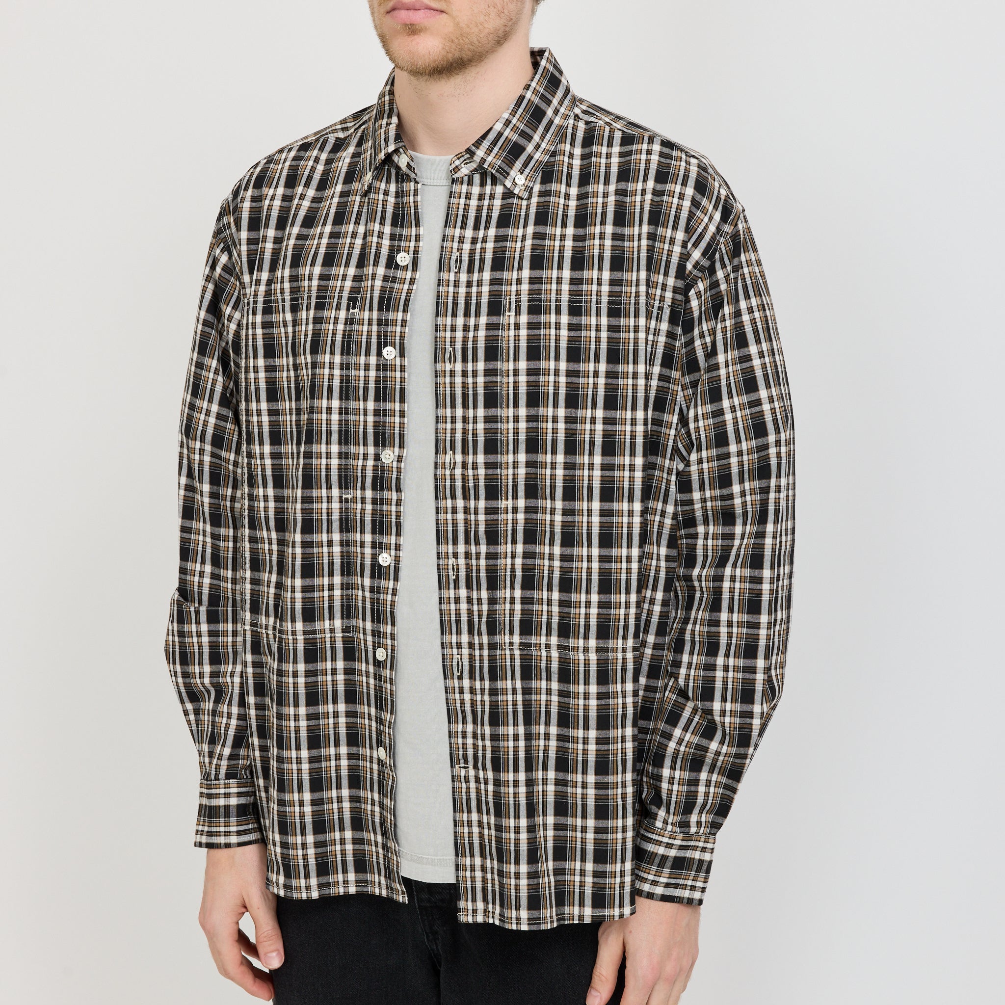 Larriet | Grant Shirt Black Plaid | Maplestore